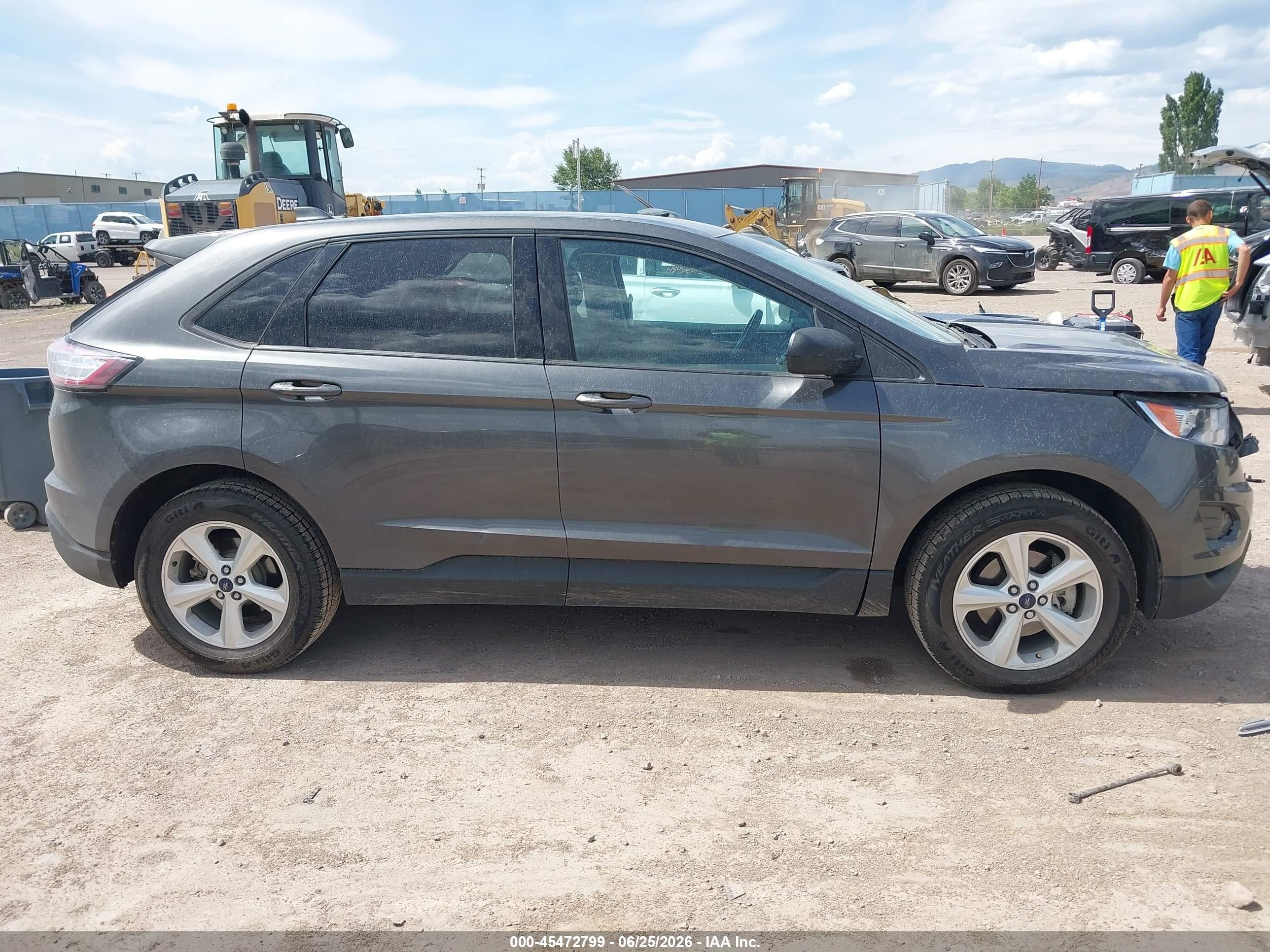 2015 Ford Edge Se Серый vin: 2FMTK3G9XFBB48544