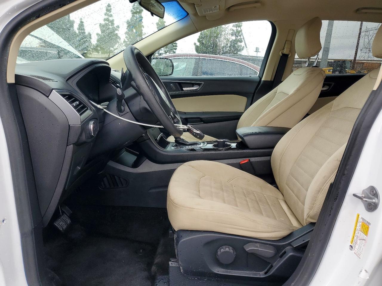 2015 Ford Edge Se White vin: 2FMTK3G9XFBB52030