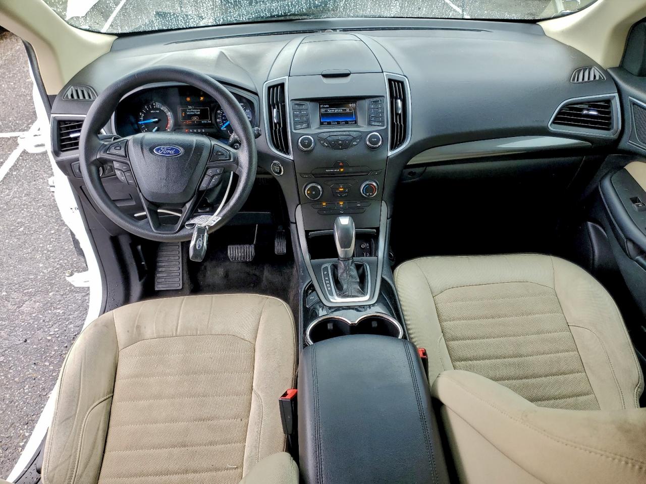 2015 Ford Edge Se White vin: 2FMTK3G9XFBB52030