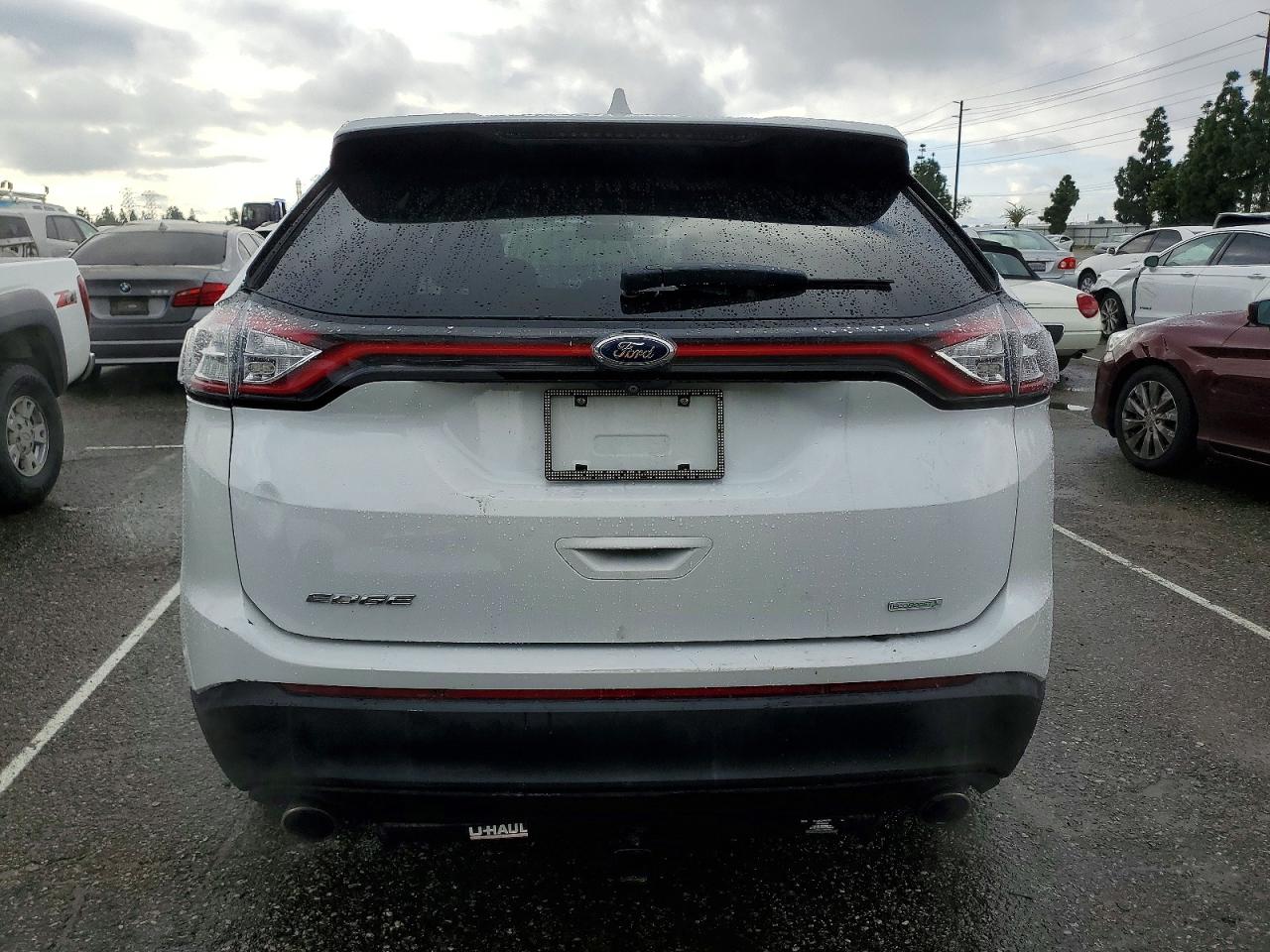 2015 Ford Edge Se White vin: 2FMTK3G9XFBB52030