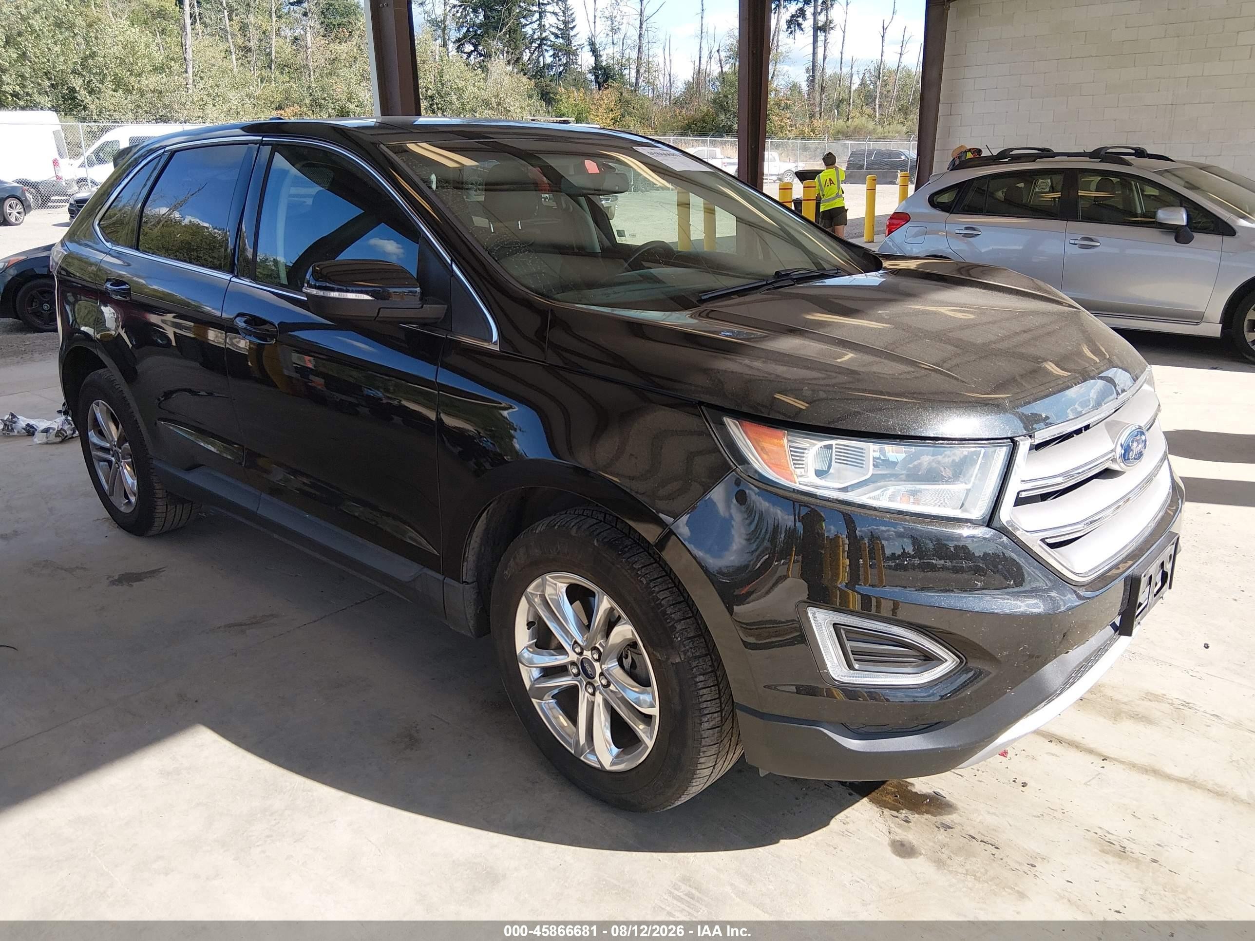 2015 Ford Edge Sel Black vin: 2FMTK3J80FBB47841