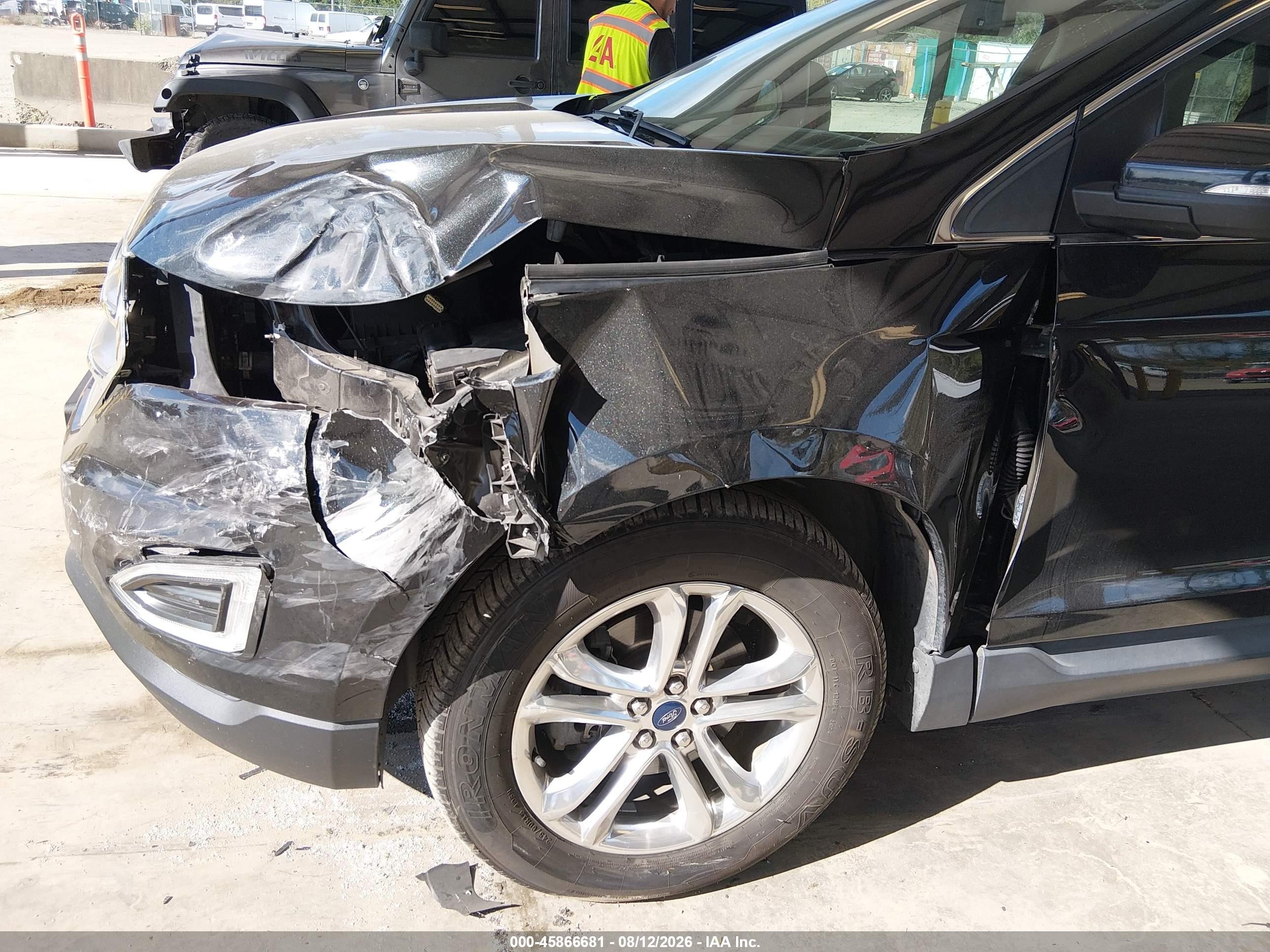 2015 Ford Edge Sel Black vin: 2FMTK3J80FBB47841