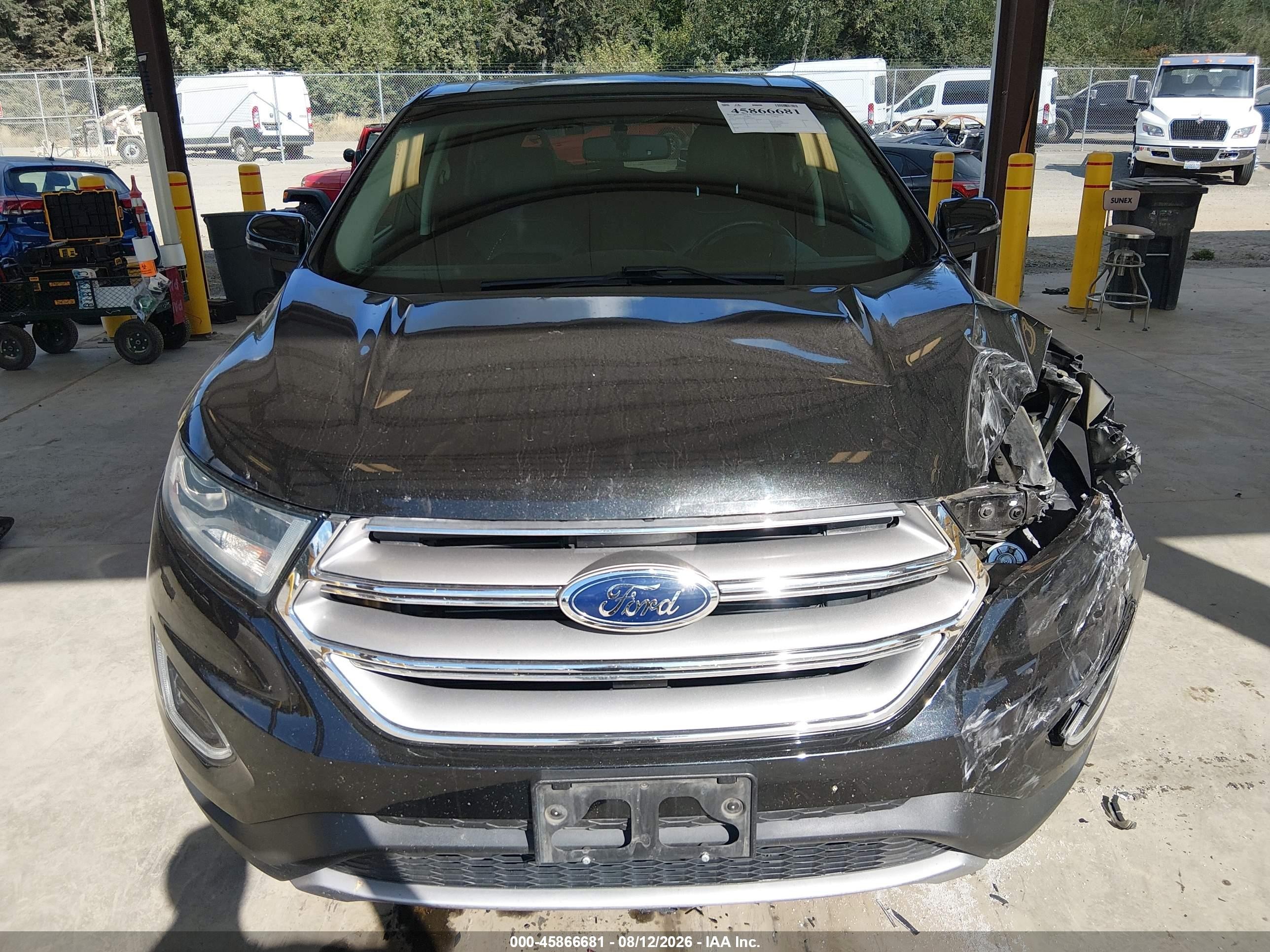 2015 Ford Edge Sel Black vin: 2FMTK3J80FBB47841