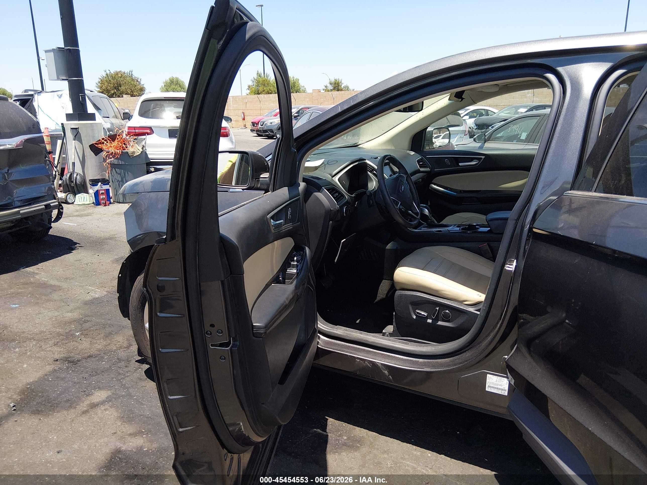 2015 Ford Edge Sel Gray vin: 2FMTK3J80FBB77874