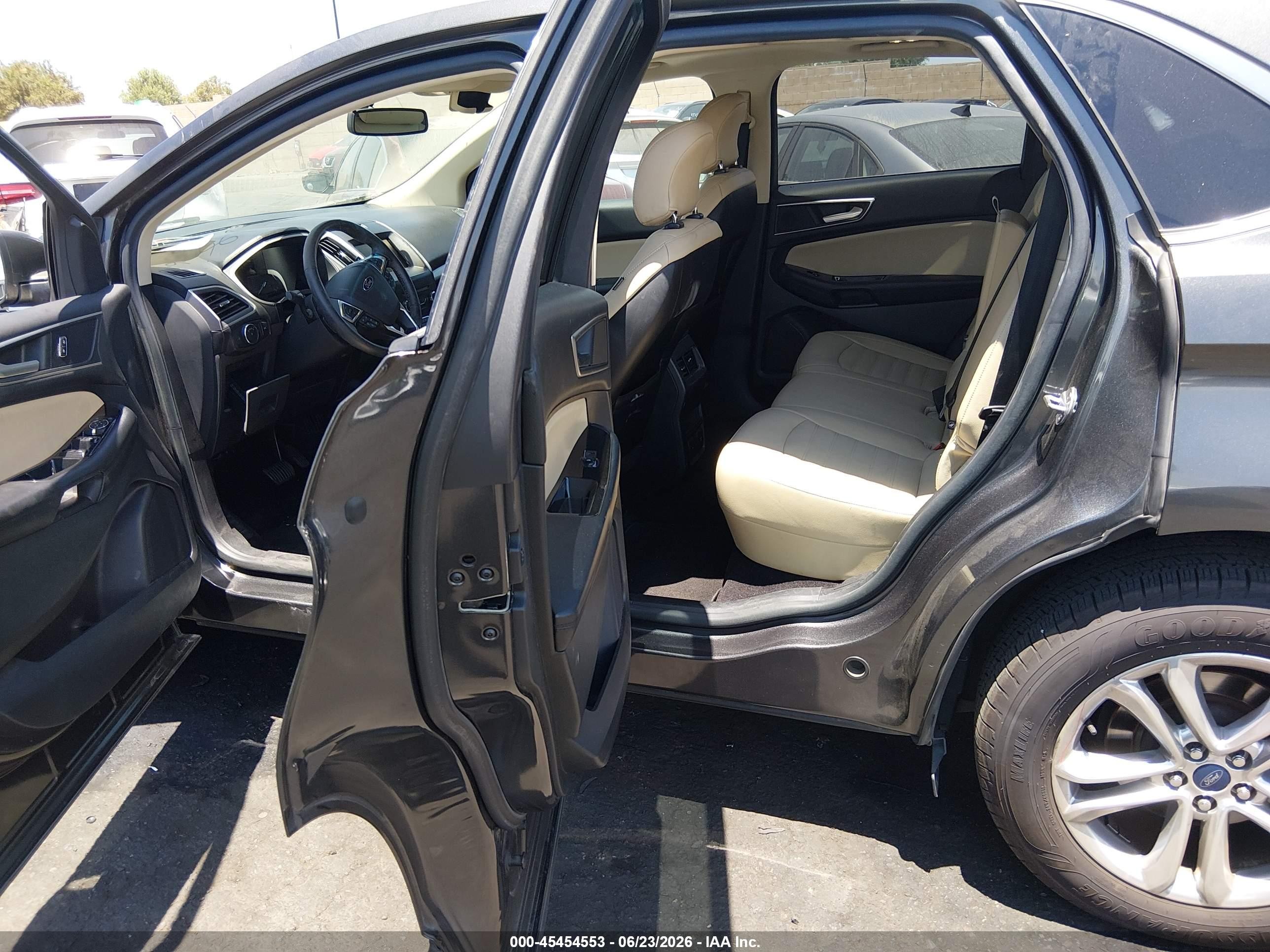 2015 Ford Edge Sel Gray vin: 2FMTK3J80FBB77874