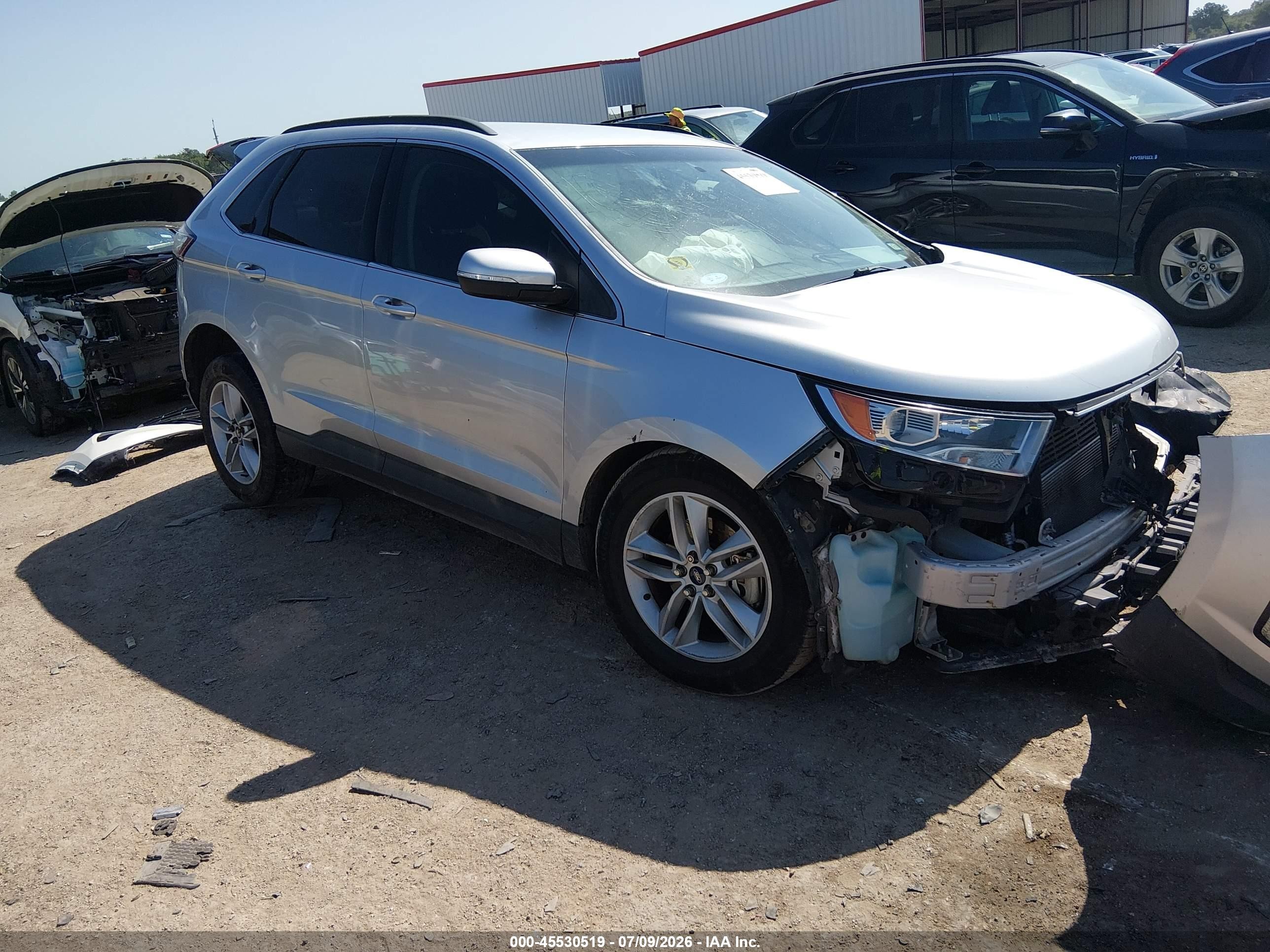 2015 Ford Edge Sel Silver vin: 2FMTK3J80FBB85375