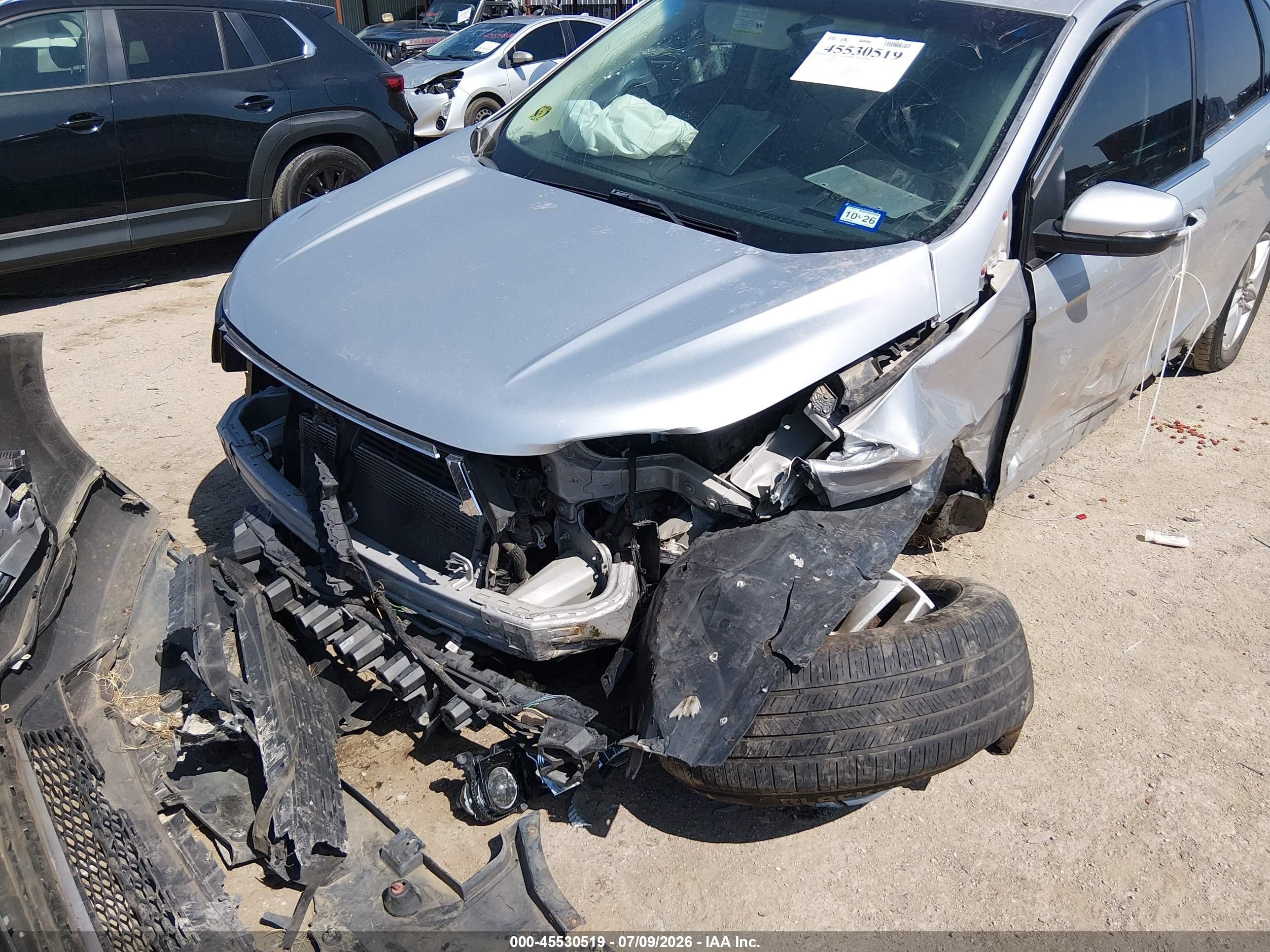 2015 Ford Edge Sel Silver vin: 2FMTK3J80FBB85375