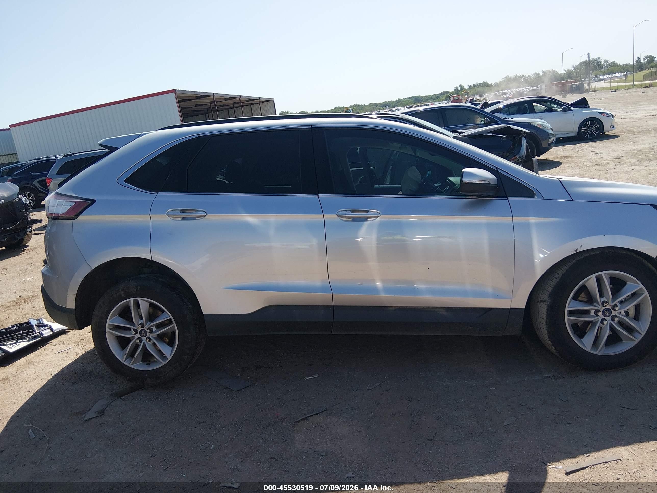 2015 Ford Edge Sel Silver vin: 2FMTK3J80FBB85375