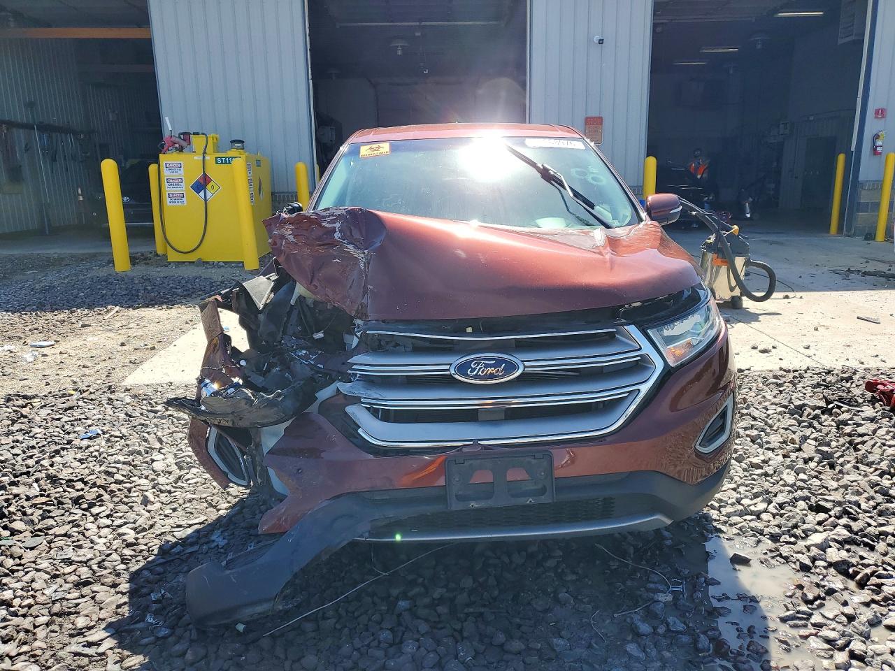 2015 Ford Edge Sel Brown vin: 2FMTK3J80FBB86171