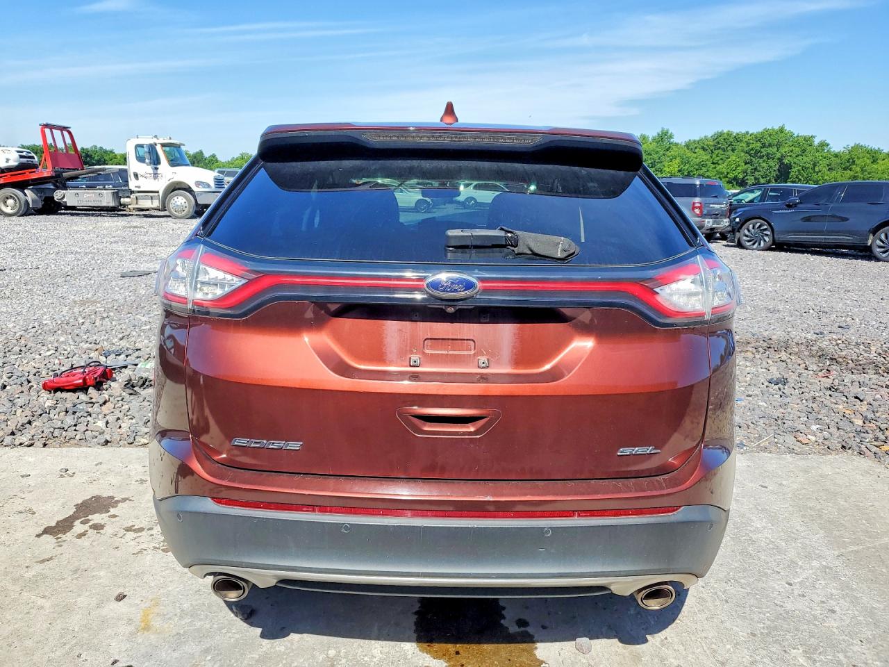 2015 Ford Edge Sel Brown vin: 2FMTK3J80FBB86171