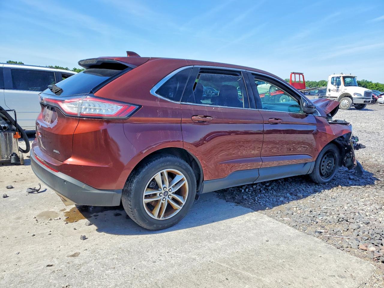 2015 Ford Edge Sel Brown vin: 2FMTK3J80FBB86171