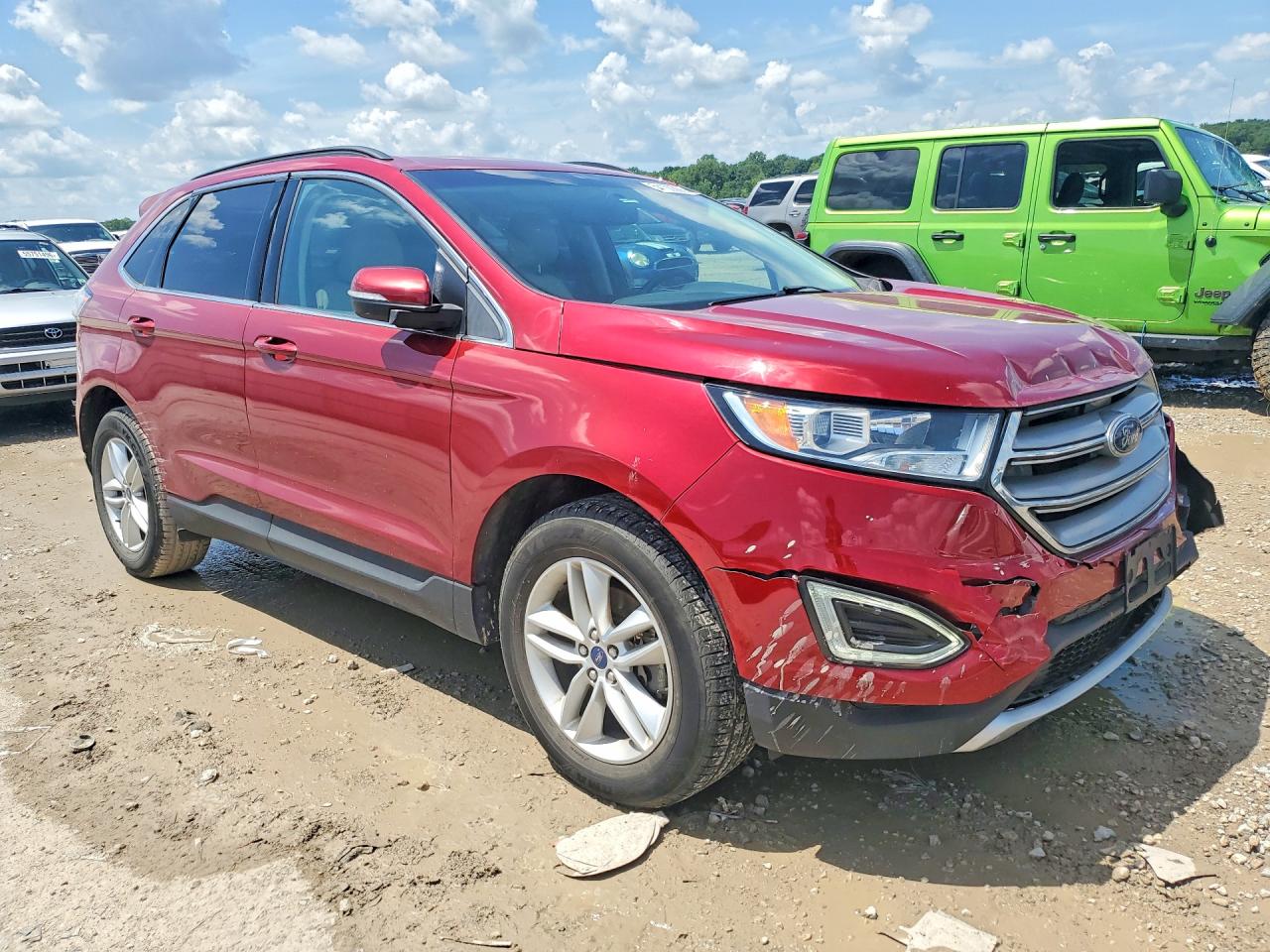 2015 Ford Edge Sel Burgundy vin: 2FMTK3J80FBC33604