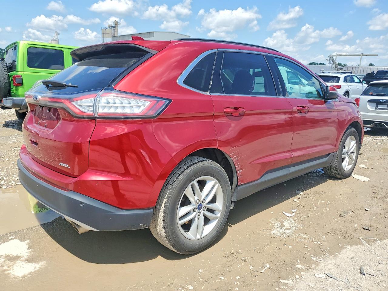 2015 Ford Edge Sel Burgundy vin: 2FMTK3J80FBC33604