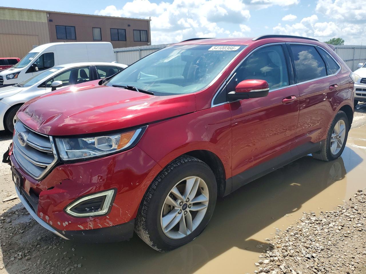 2015 Ford Edge Sel Burgundy vin: 2FMTK3J80FBC33604