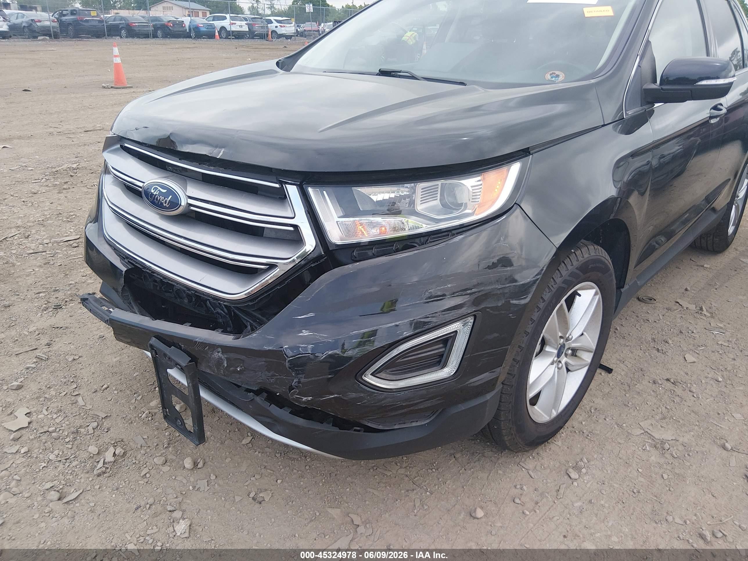 2015 Ford Edge Sel Black vin: 2FMTK3J82FBB33293