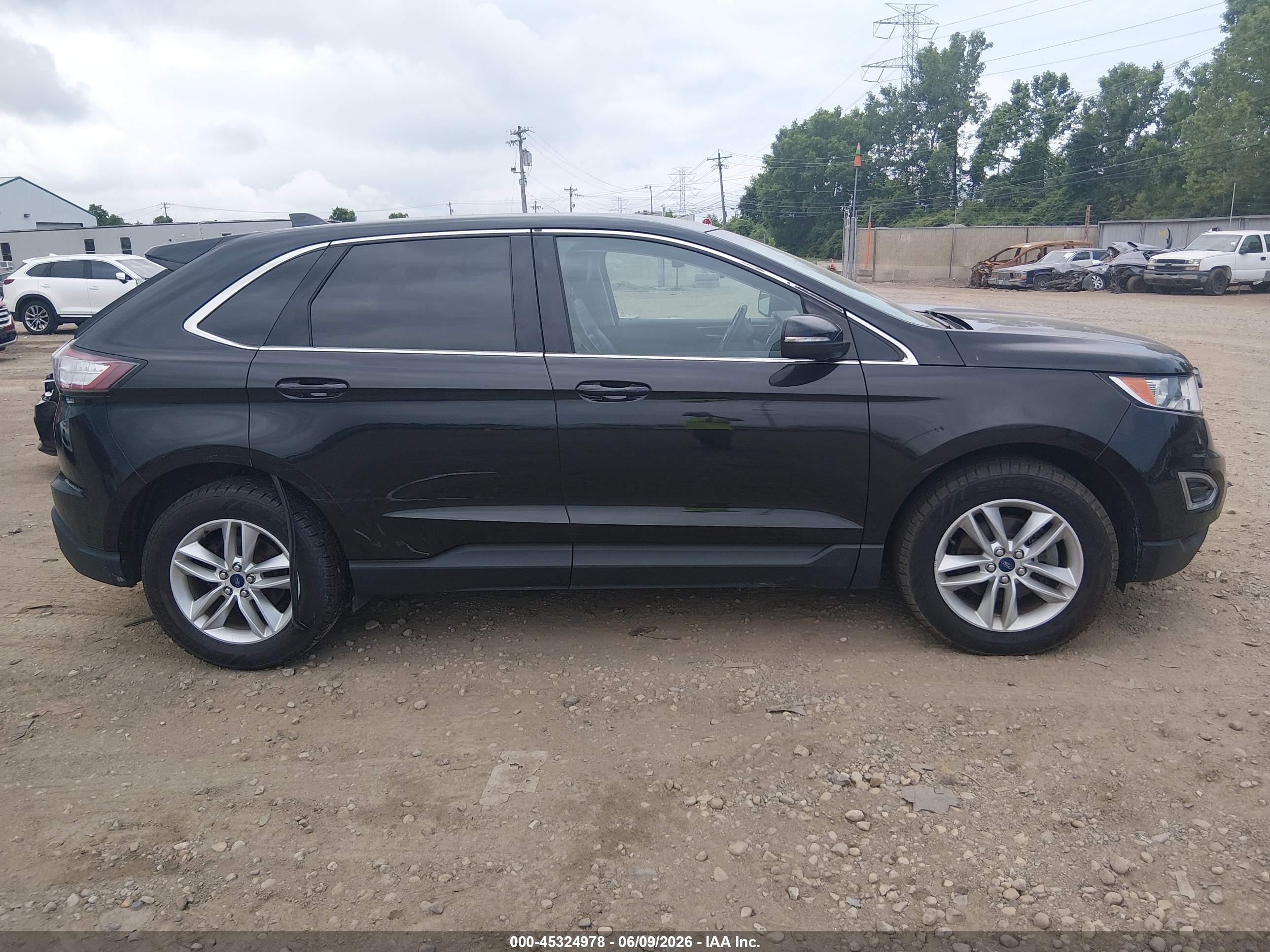 2015 Ford Edge Sel Black vin: 2FMTK3J82FBB33293