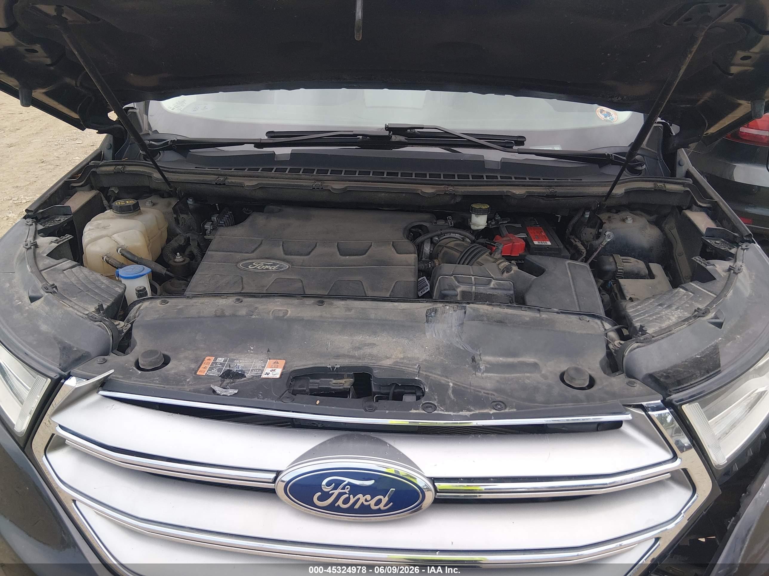 2015 Ford Edge Sel Black vin: 2FMTK3J82FBB33293