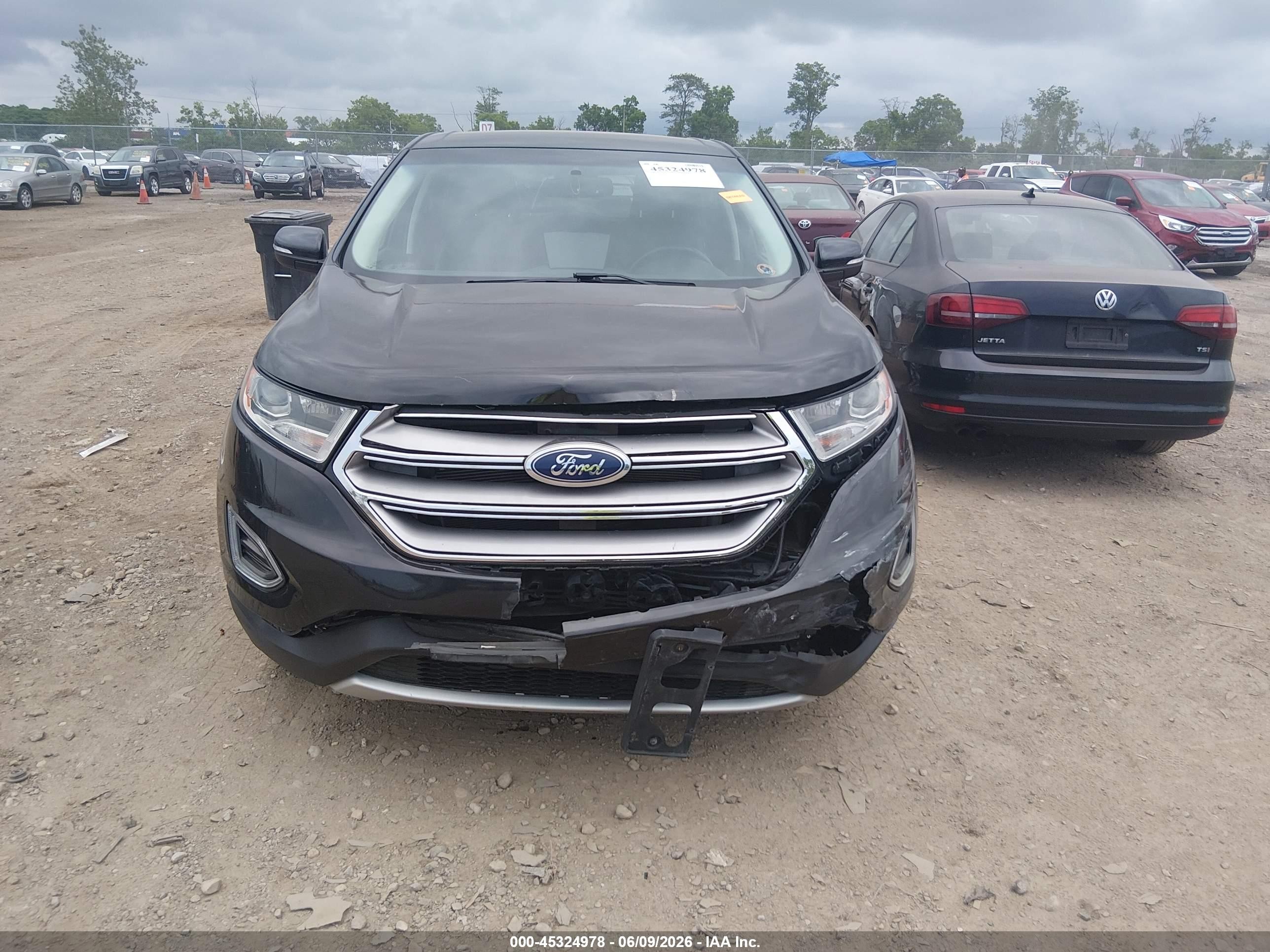 2015 Ford Edge Sel Black vin: 2FMTK3J82FBB33293