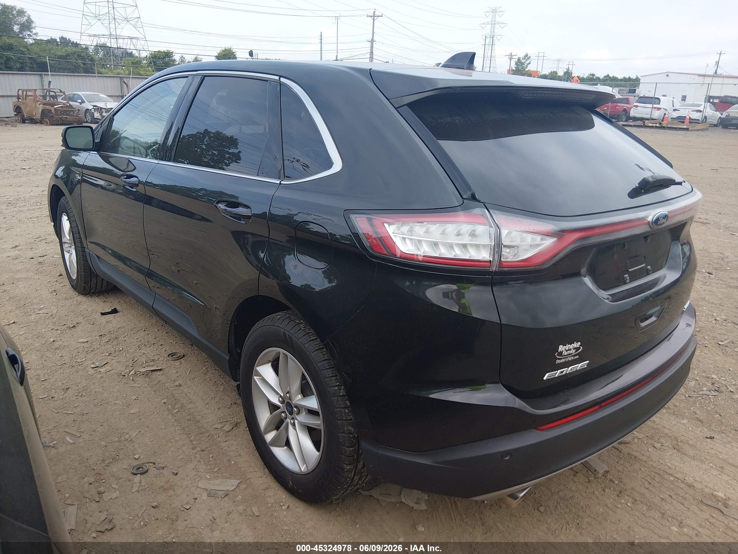 2015 Ford Edge Sel Black vin: 2FMTK3J82FBB33293