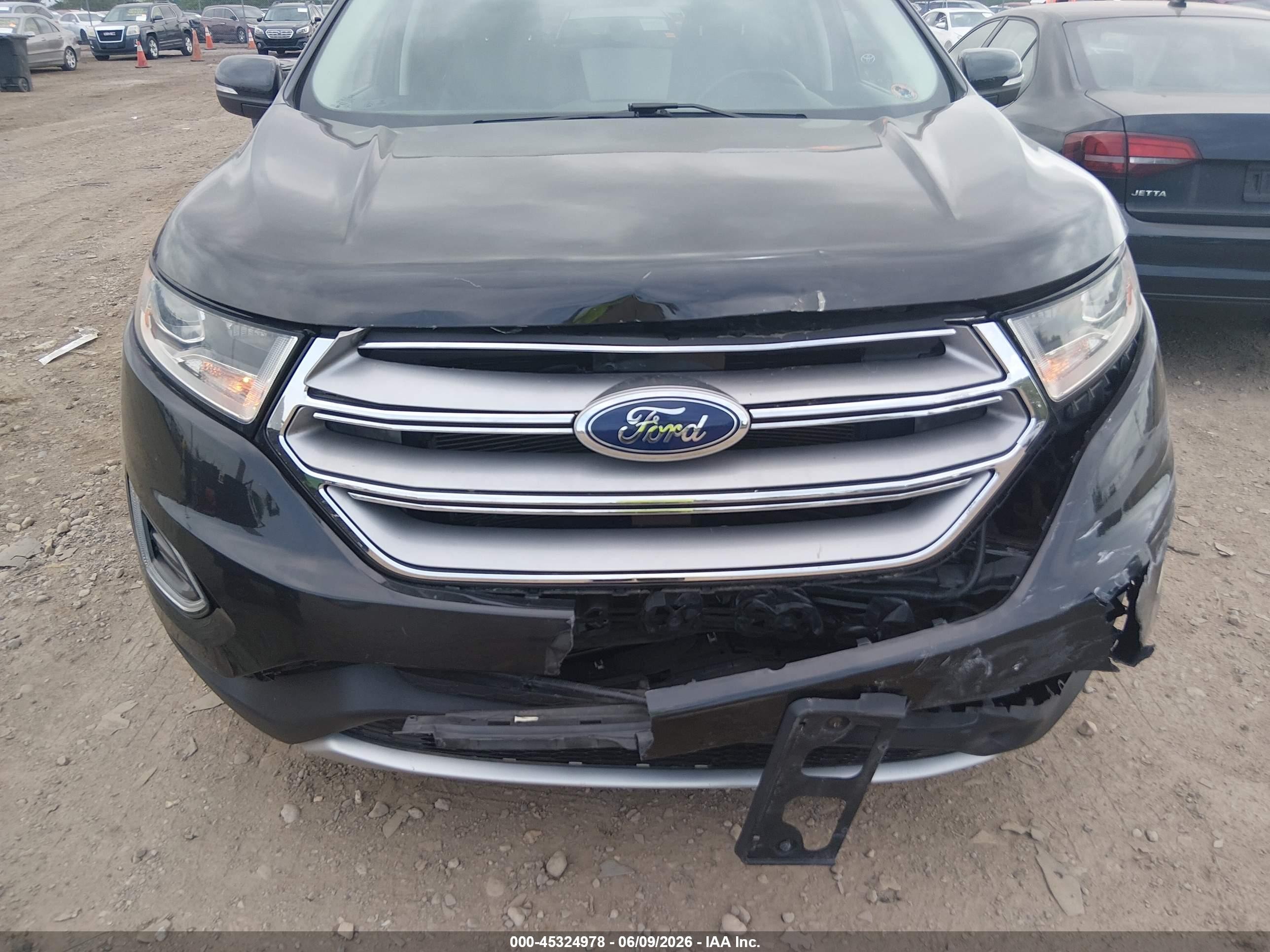 2015 Ford Edge Sel Black vin: 2FMTK3J82FBB33293