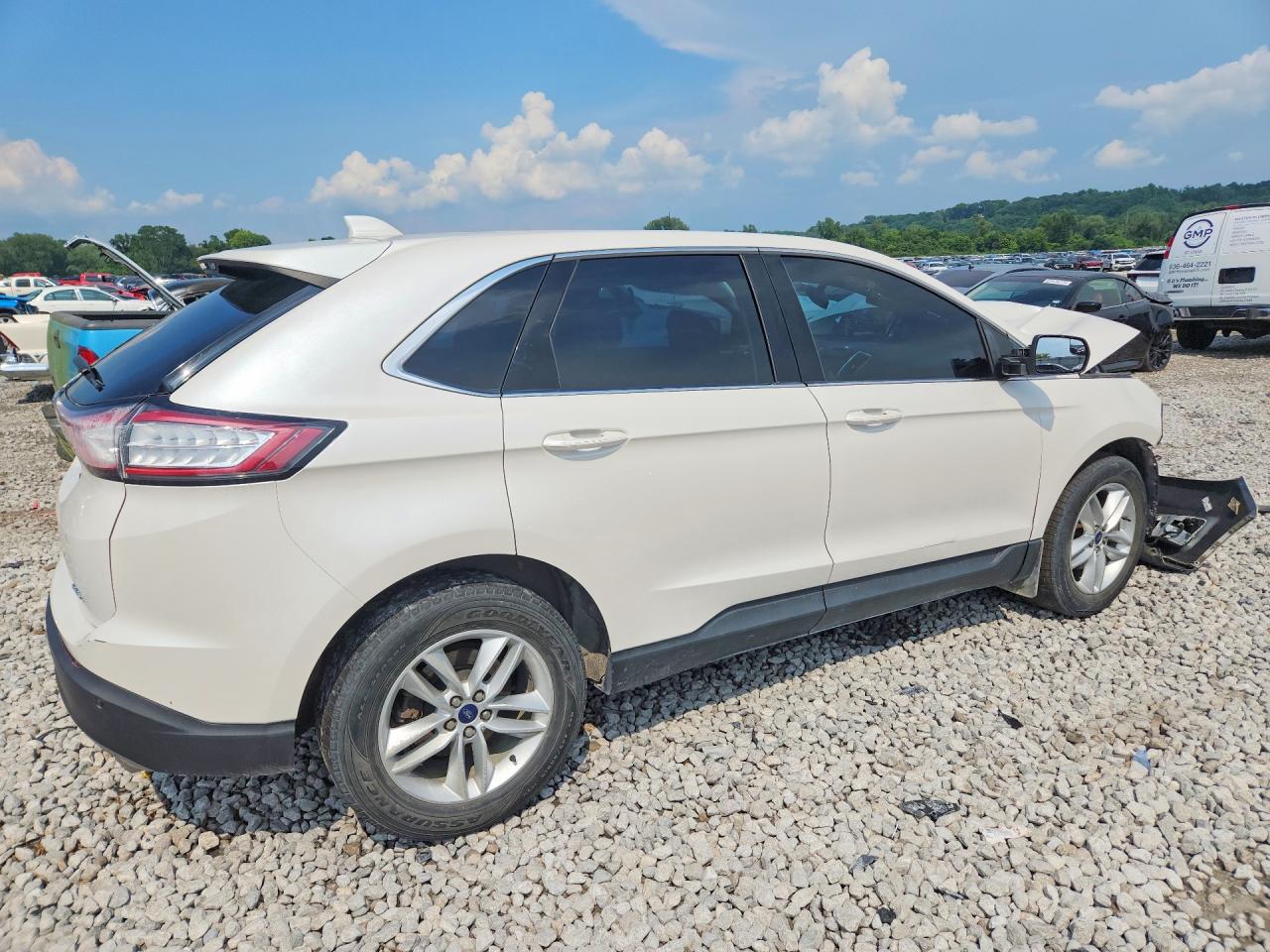 2015 Ford Edge Sel Белый vin: 2FMTK3J82FBB45217