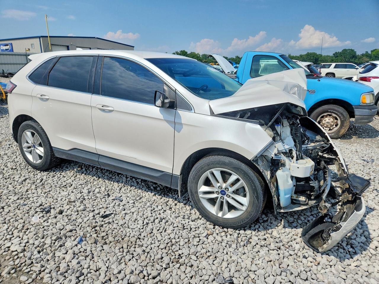 2015 Ford Edge Sel Белый vin: 2FMTK3J82FBB45217
