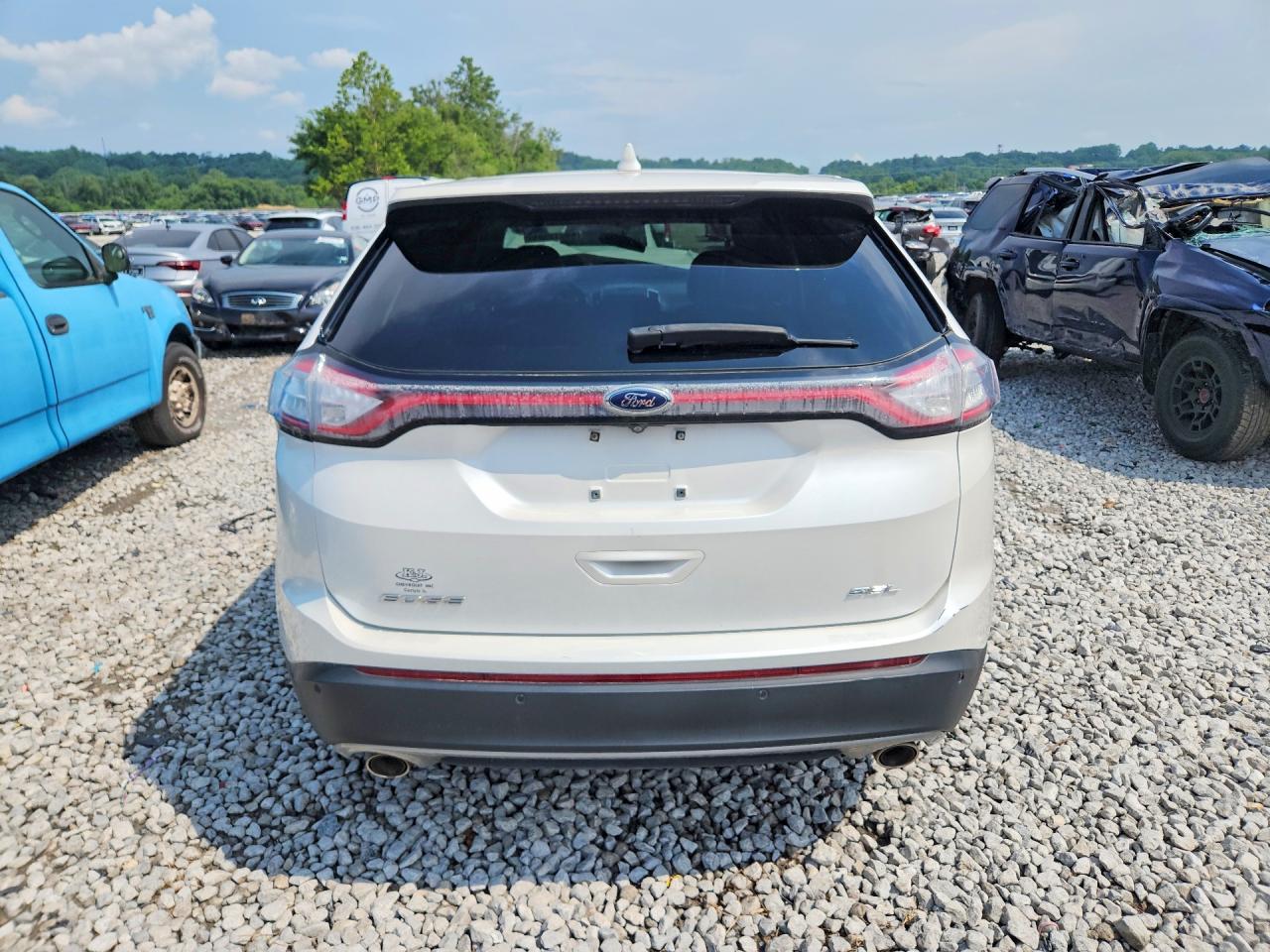 2015 Ford Edge Sel Белый vin: 2FMTK3J82FBB45217