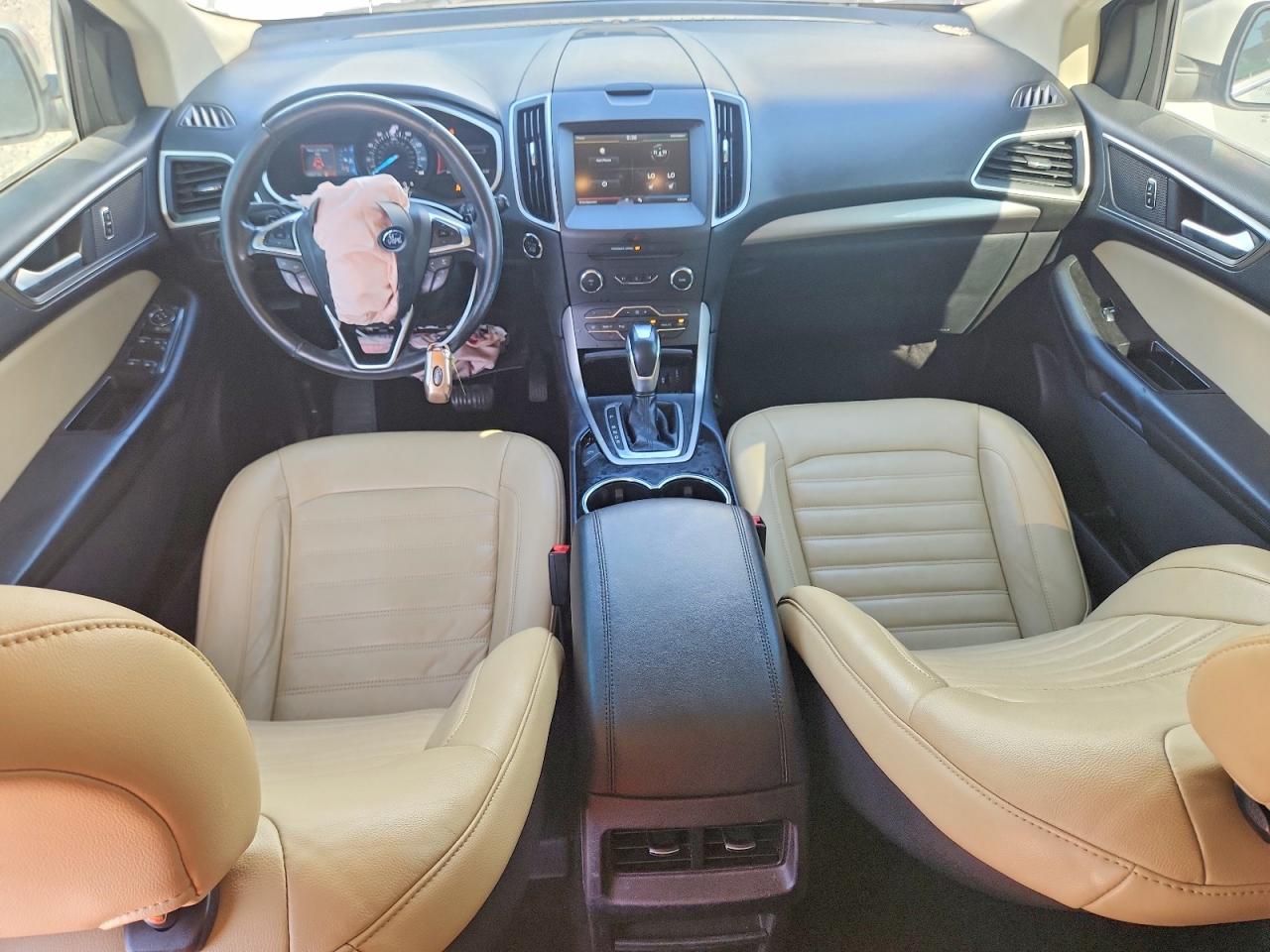 2015 Ford Edge Sel White vin: 2FMTK3J82FBB83093
