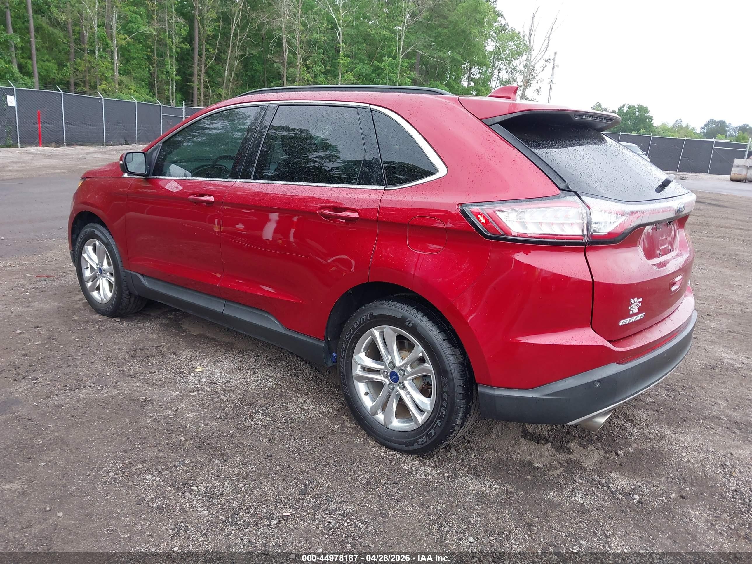 2015 Ford Edge Sel Red vin: 2FMTK3J82FBB84566