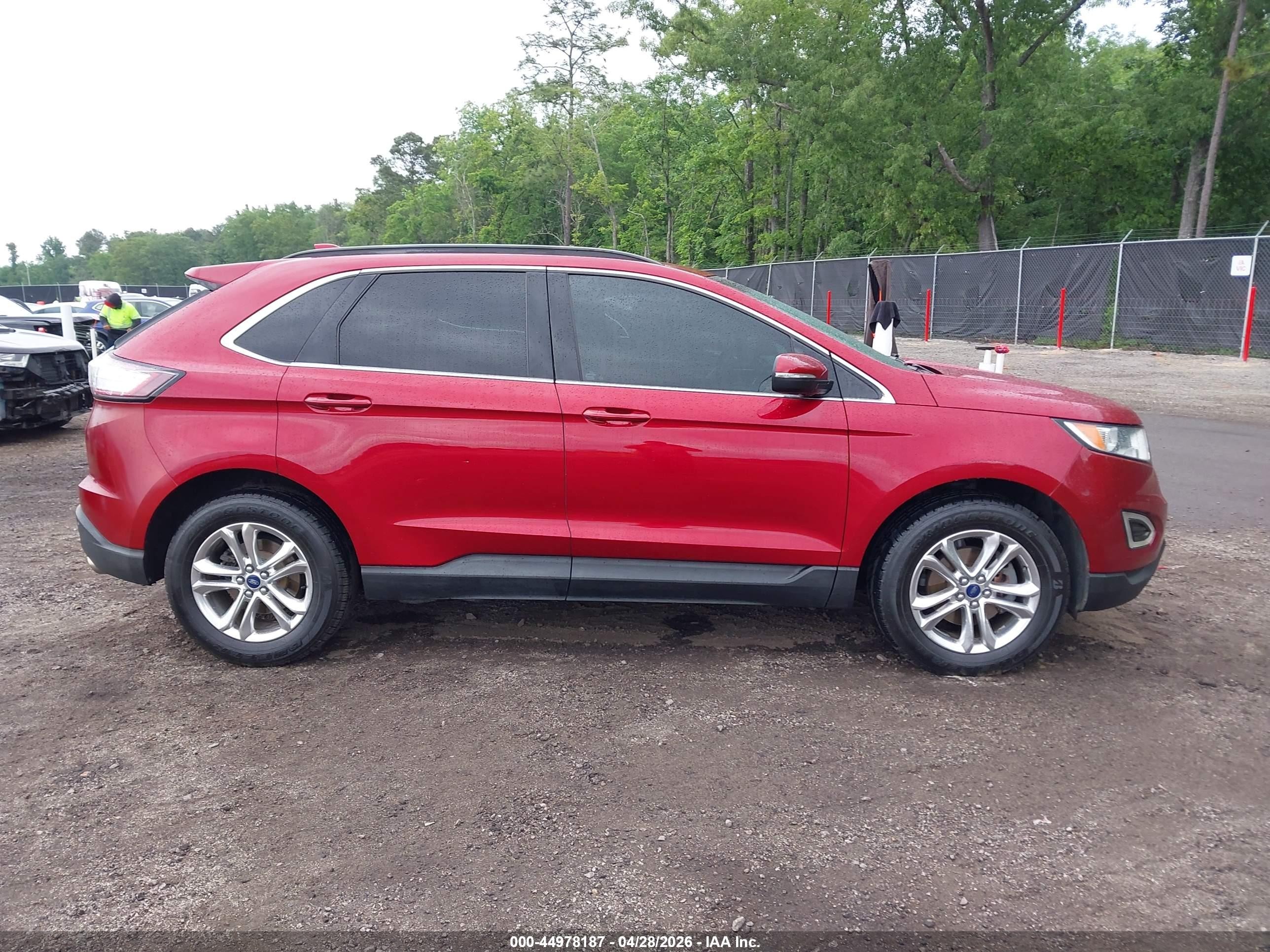 2015 Ford Edge Sel Red vin: 2FMTK3J82FBB84566