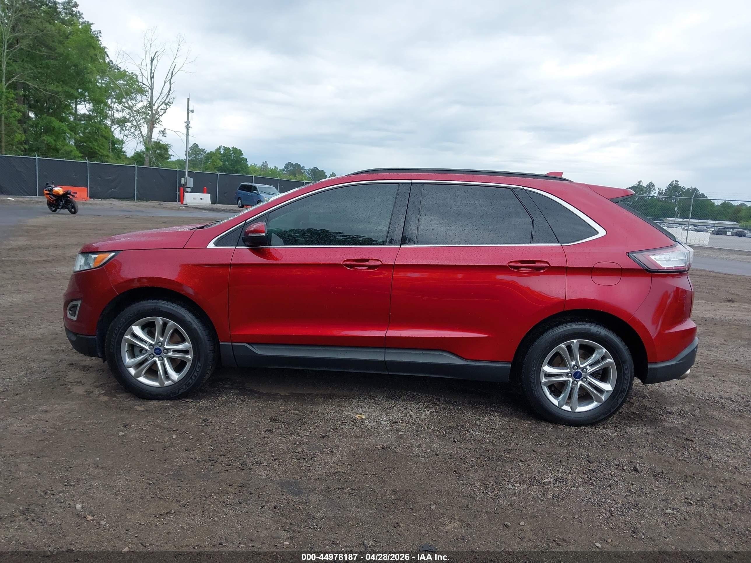 2015 Ford Edge Sel Red vin: 2FMTK3J82FBB84566