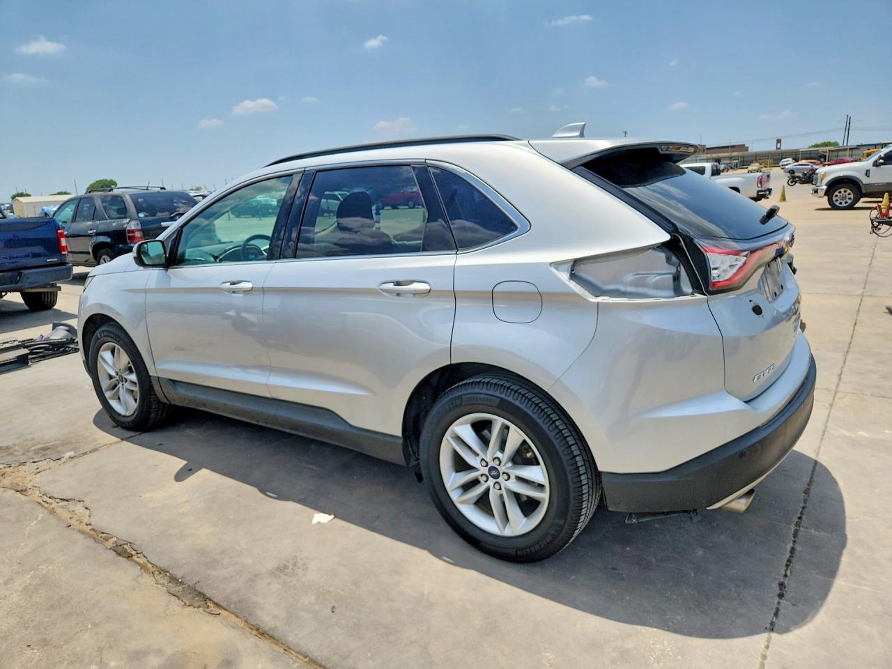 2015 Ford Edge Sel Silver vin: 2FMTK3J82FBC38903