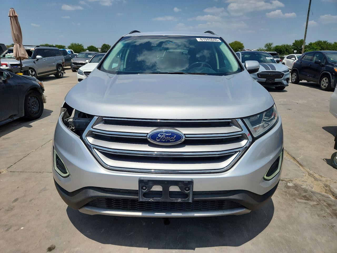 2015 Ford Edge Sel Silver vin: 2FMTK3J82FBC38903