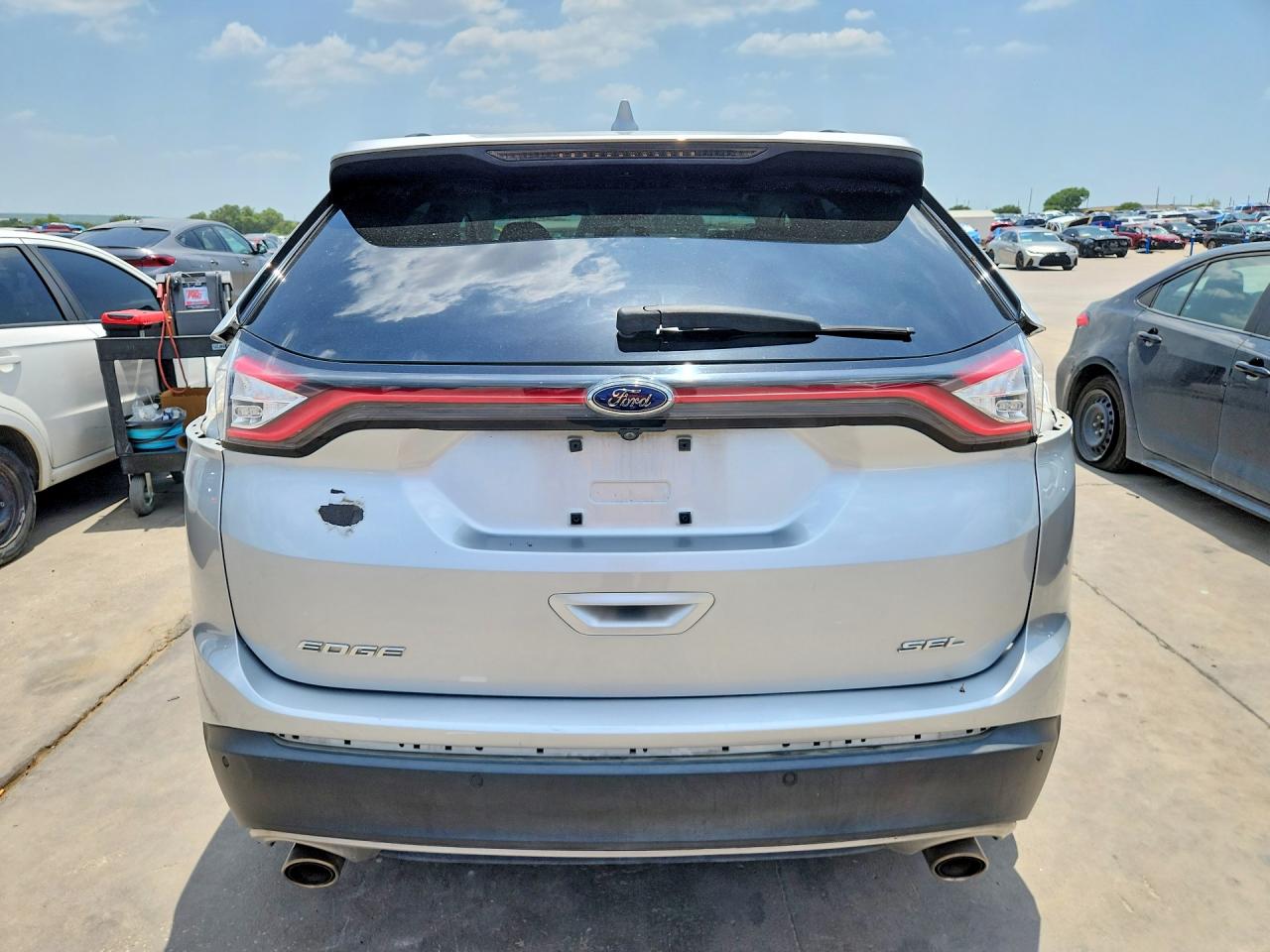 2015 Ford Edge Sel Silver vin: 2FMTK3J82FBC38903