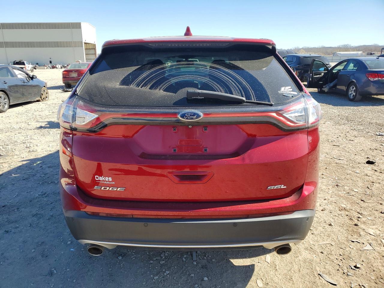 2015 Ford Edge Sel Red vin: 2FMTK3J83FBB22478