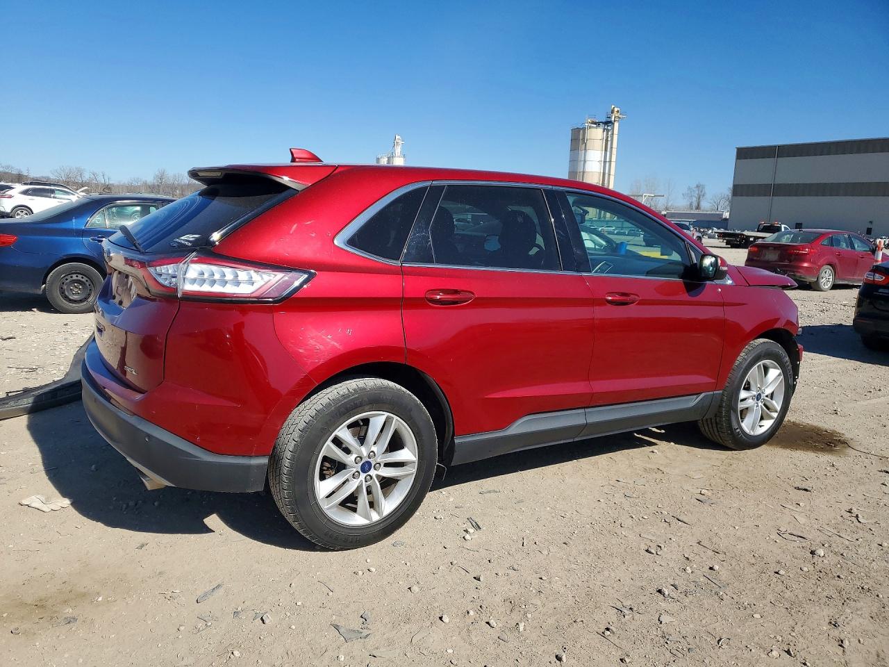 2015 Ford Edge Sel Red vin: 2FMTK3J83FBB22478
