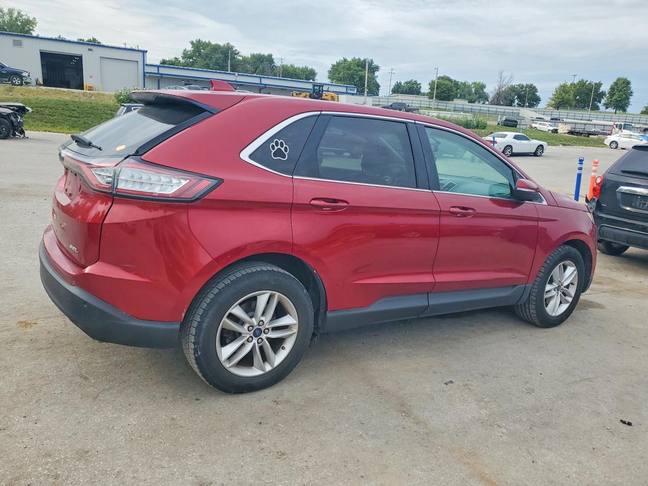 2015 Ford Edge Sel Бордовый vin: 2FMTK3J83FBB22481