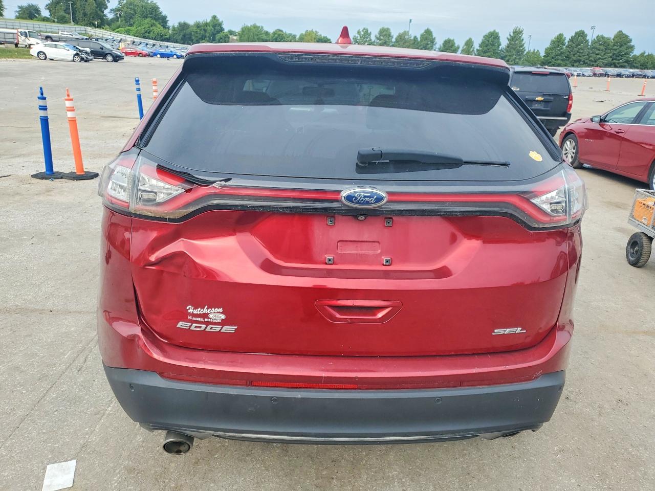 2015 Ford Edge Sel Бордовый vin: 2FMTK3J83FBB22481