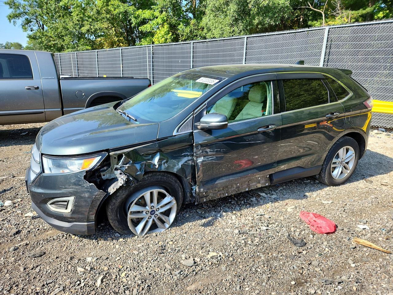 2015 Ford Edge Sel Charcoal vin: 2FMTK3J84FBB19833