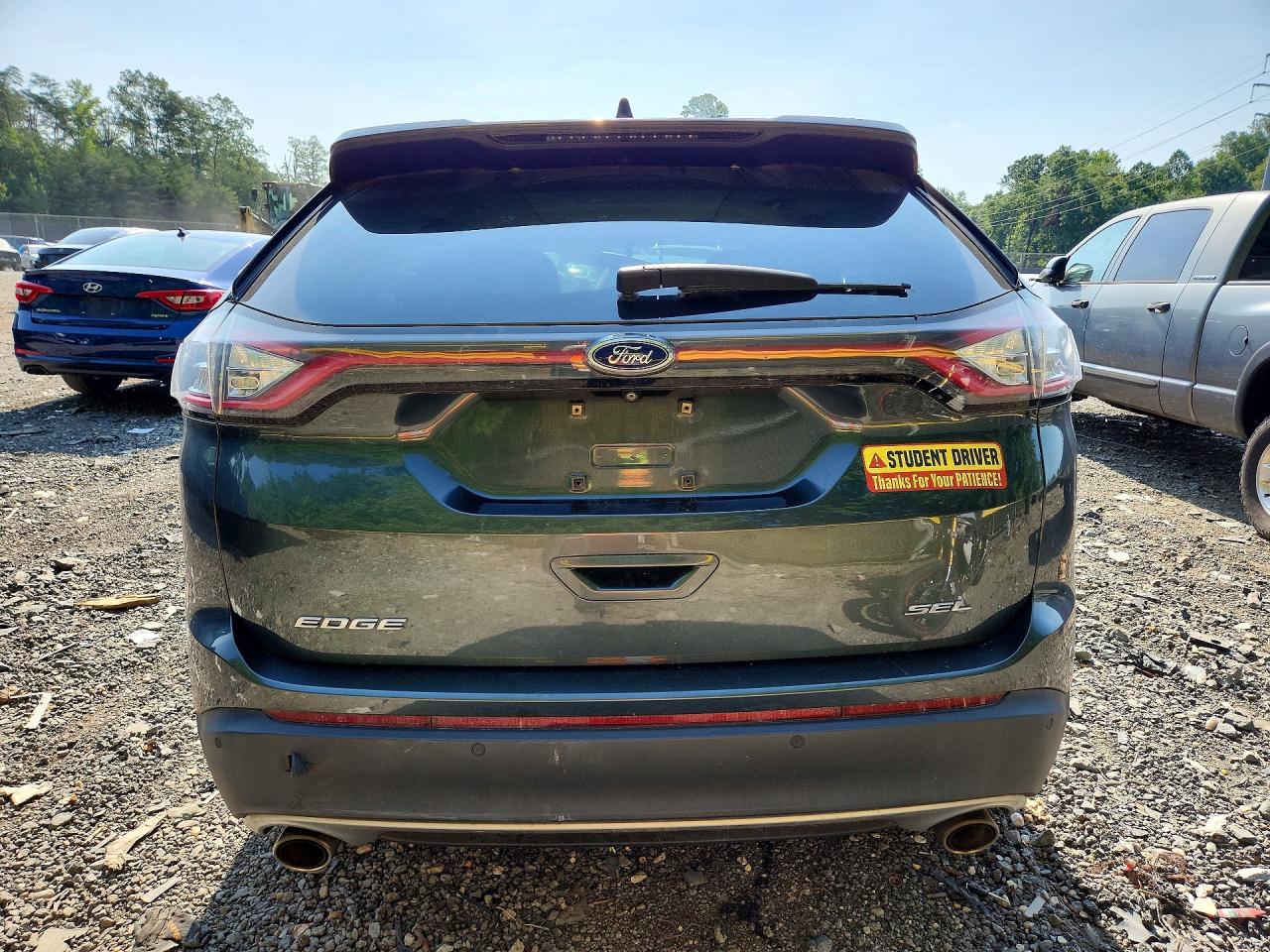 2015 Ford Edge Sel Charcoal vin: 2FMTK3J84FBB19833