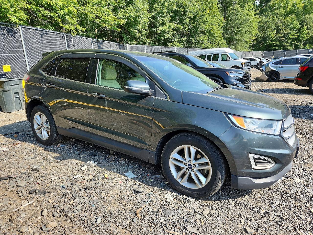 2015 Ford Edge Sel Charcoal vin: 2FMTK3J84FBB19833