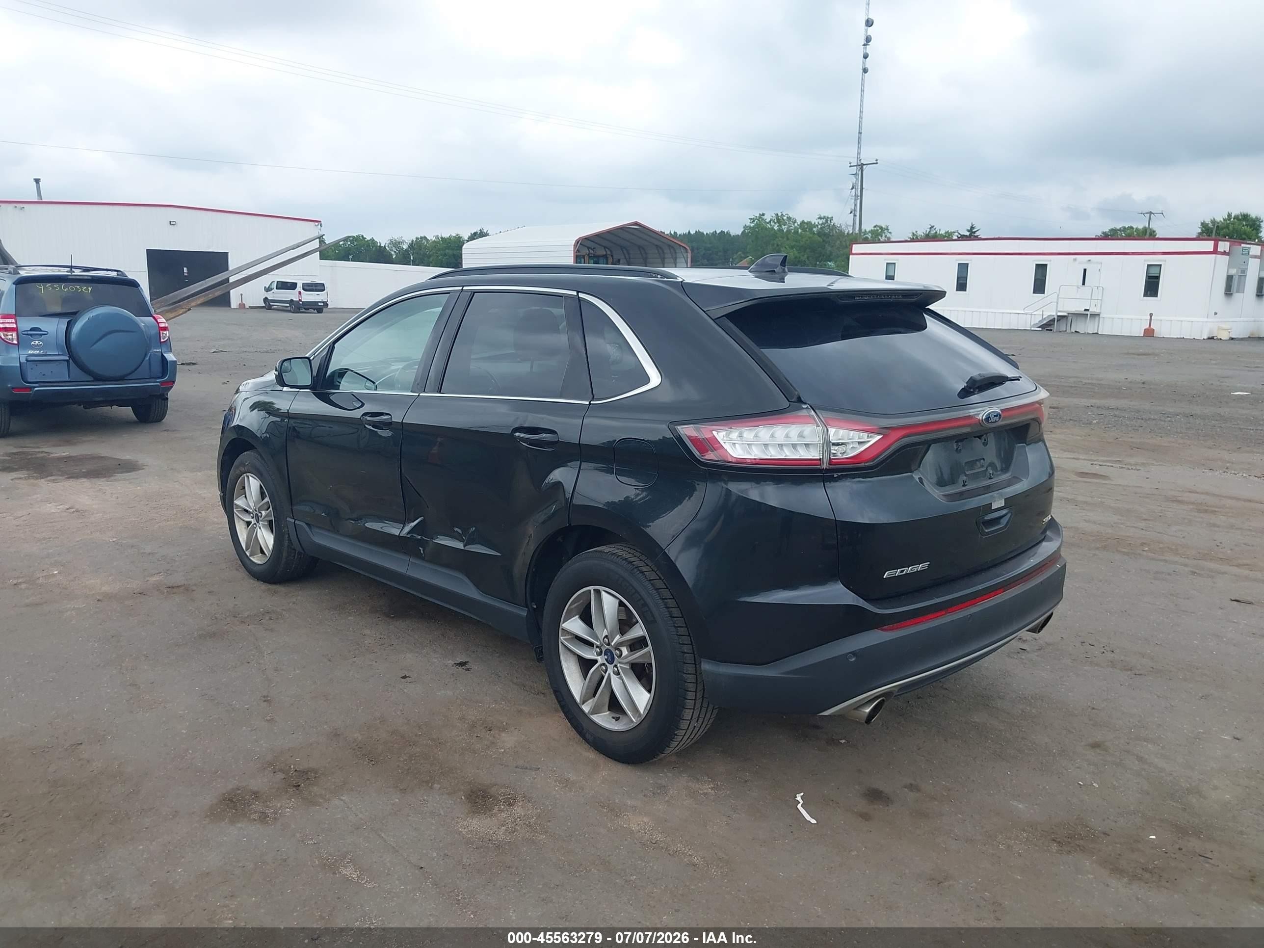 2015 Ford Edge Sel Black vin: 2FMTK3J84FBB28967
