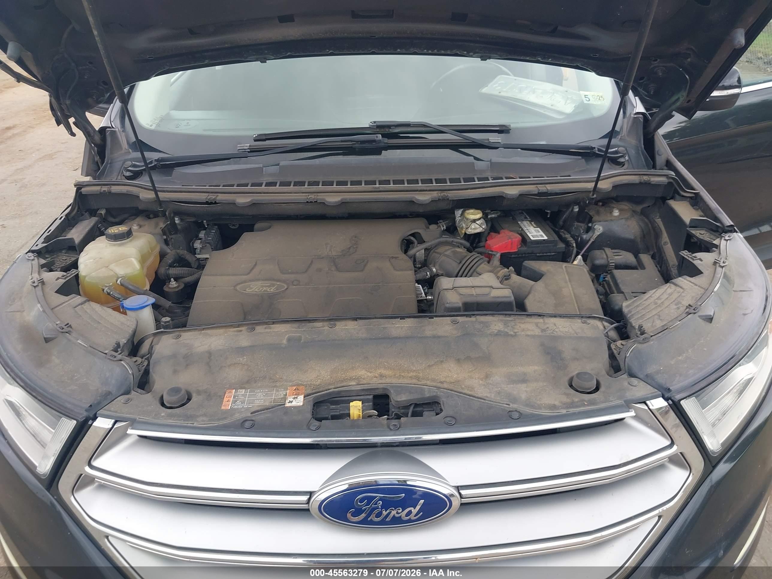 2015 Ford Edge Sel Black vin: 2FMTK3J84FBB28967