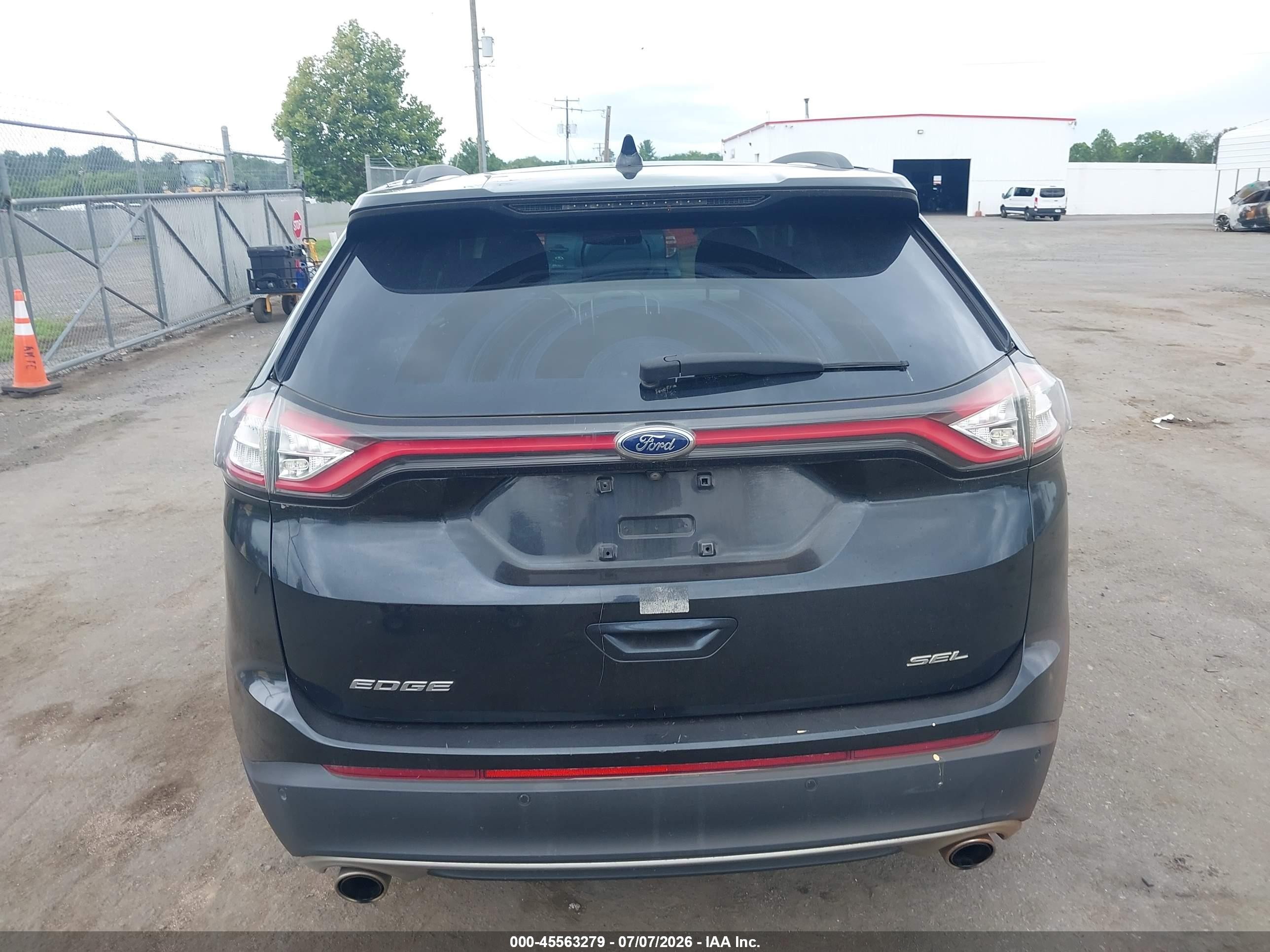 2015 Ford Edge Sel Black vin: 2FMTK3J84FBB28967
