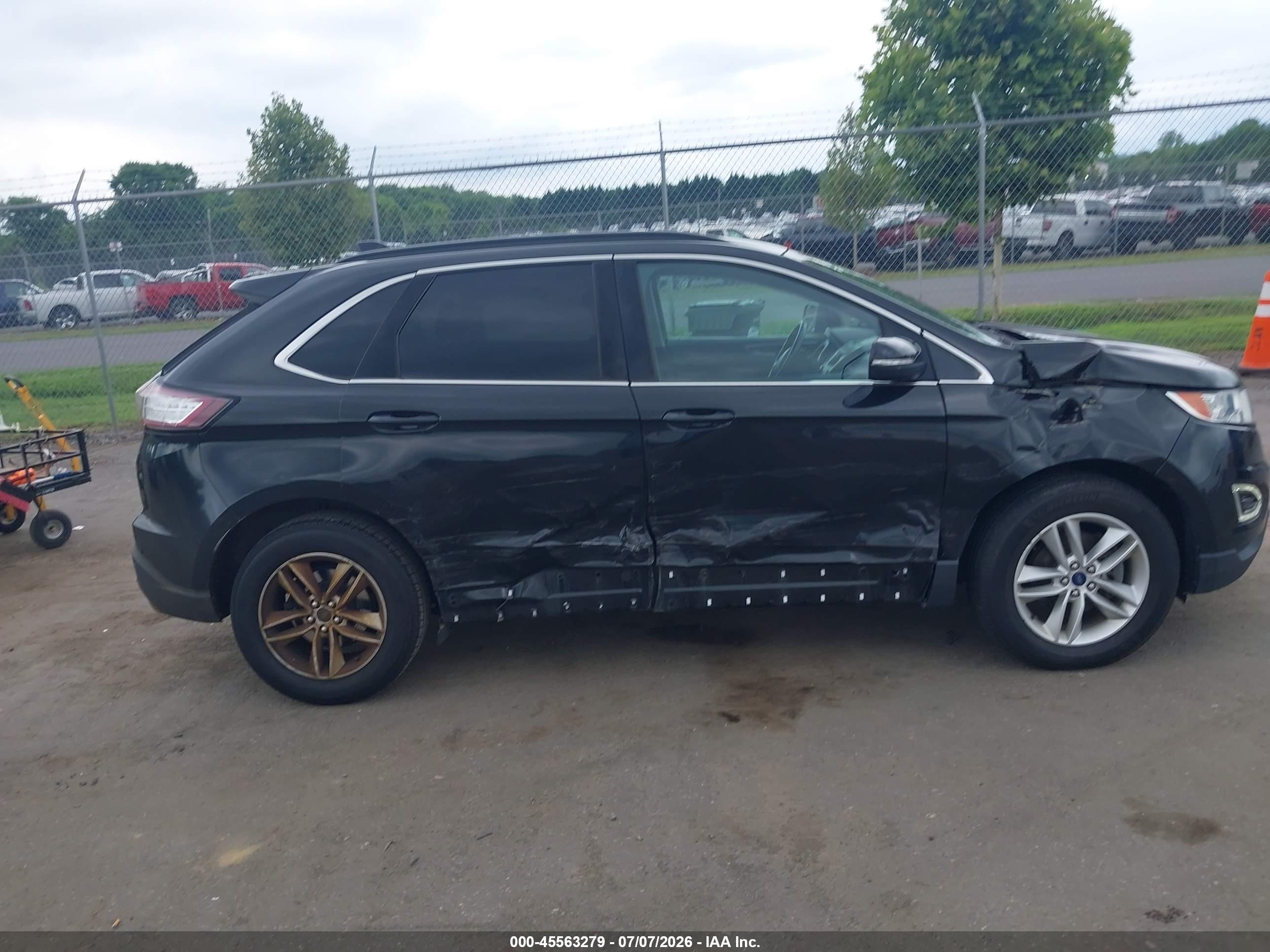 2015 Ford Edge Sel Black vin: 2FMTK3J84FBB28967