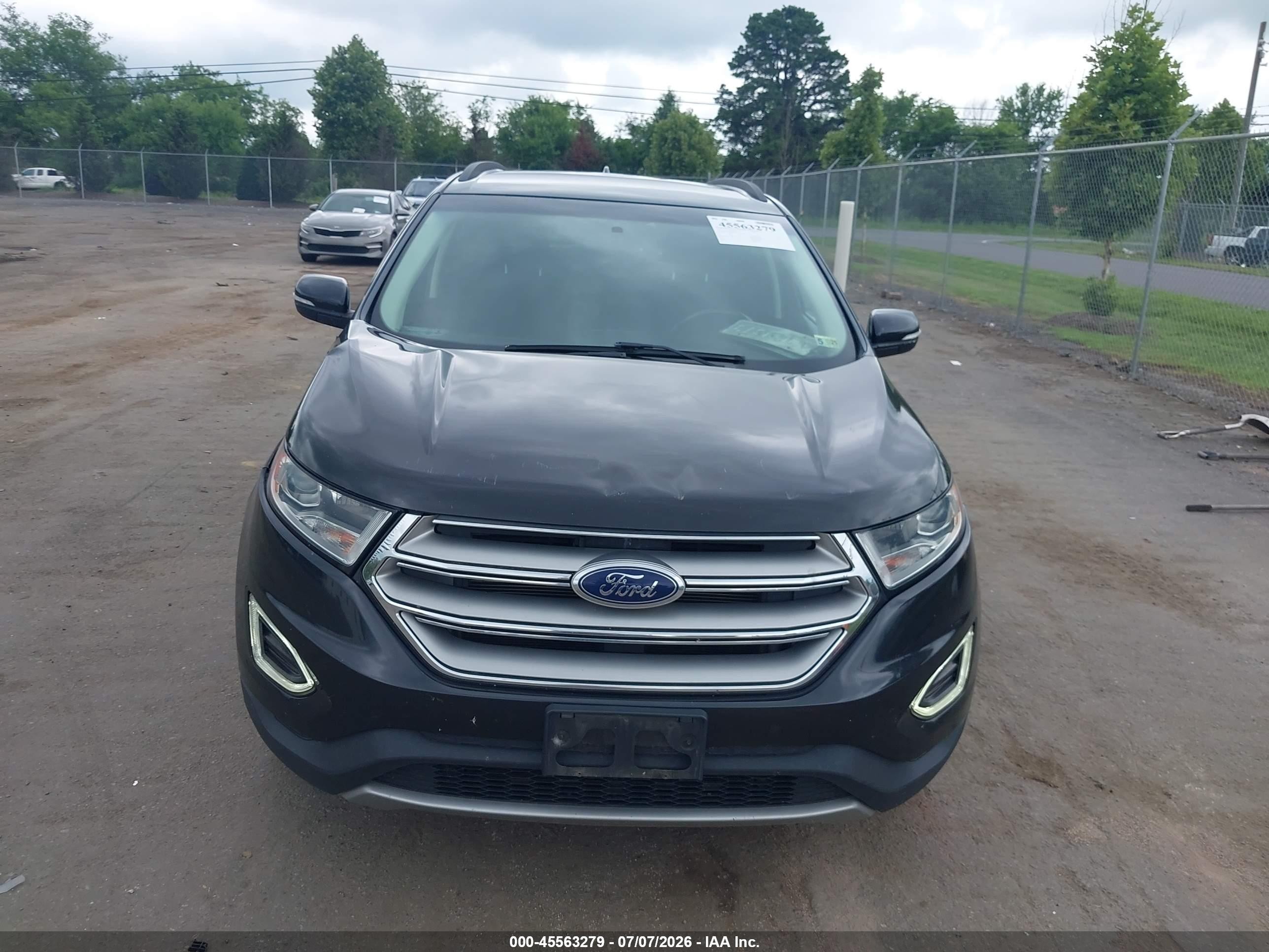 2015 Ford Edge Sel Black vin: 2FMTK3J84FBB28967