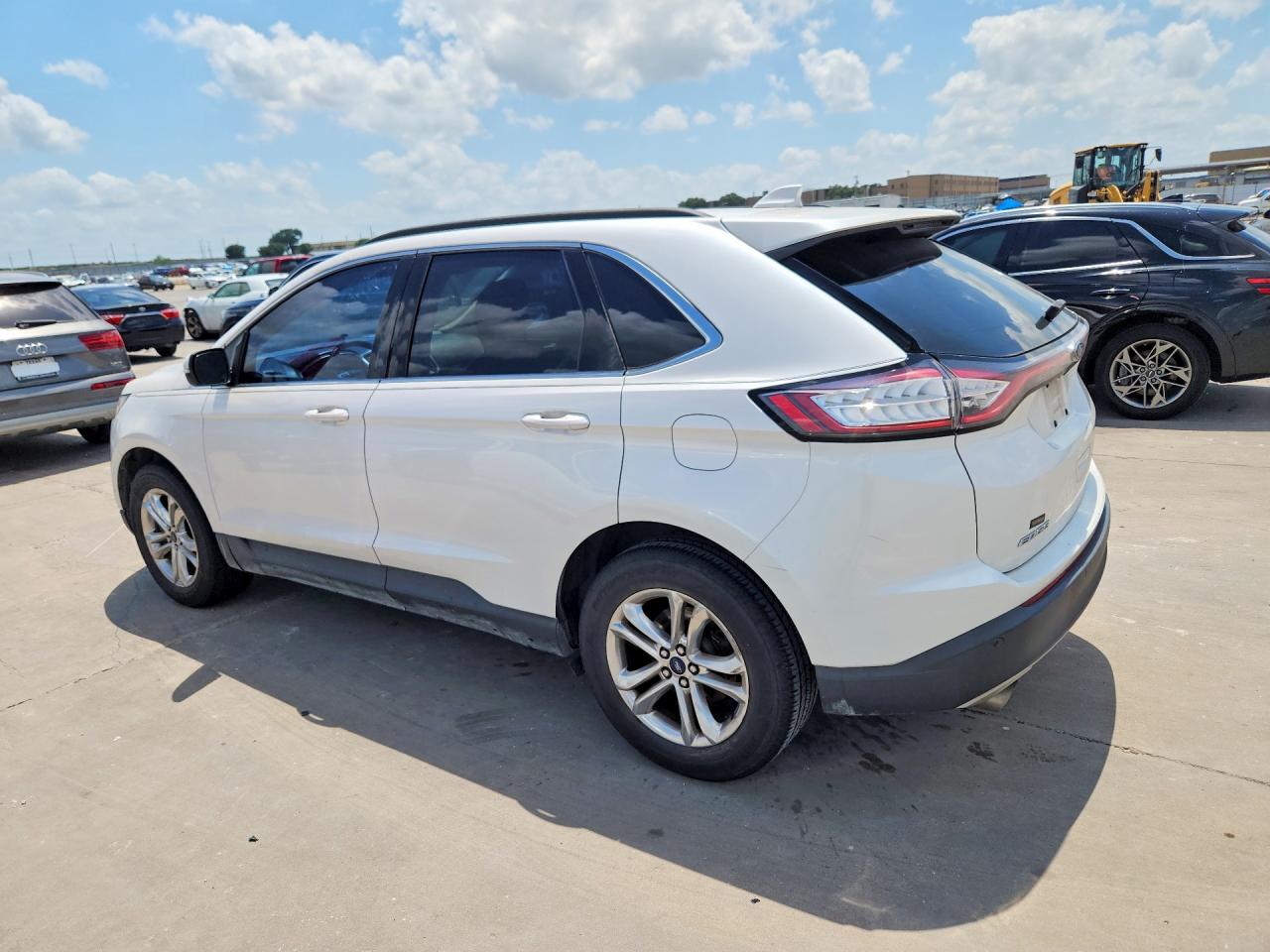2015 Ford Edge Sel White vin: 2FMTK3J84FBB33568