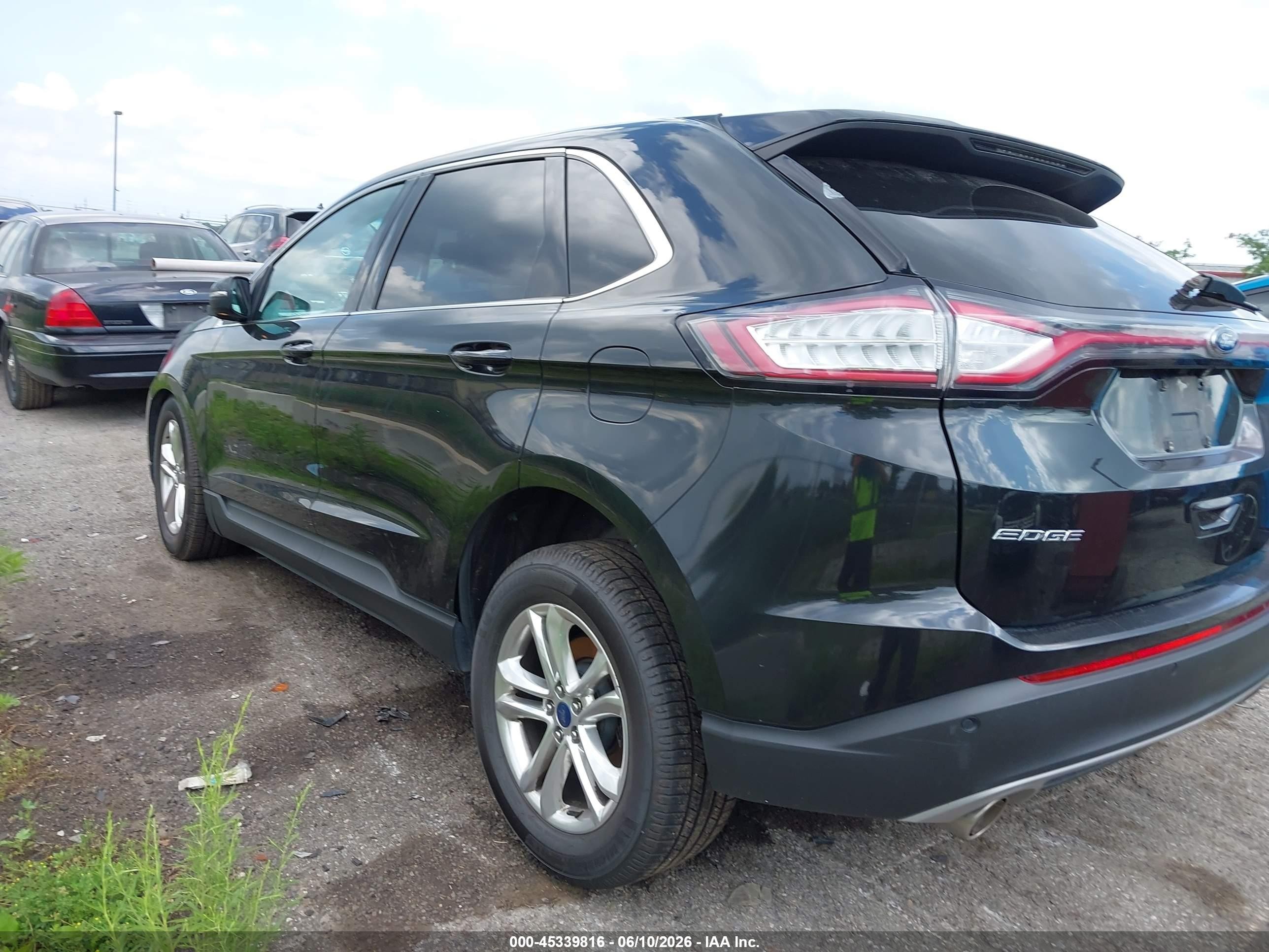 2015 Ford Edge Sel Black vin: 2FMTK3J84FBB72385