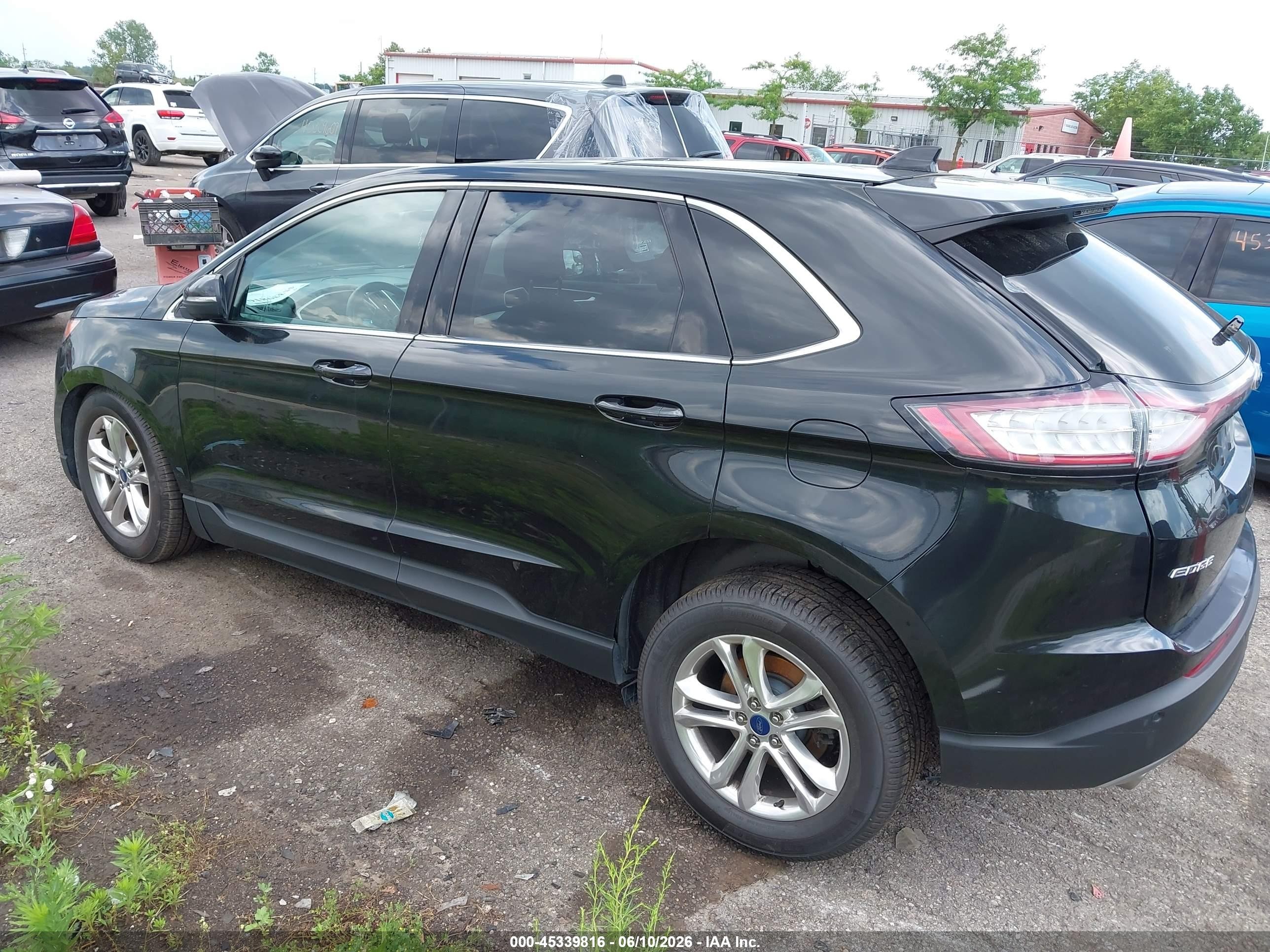 2015 Ford Edge Sel Black vin: 2FMTK3J84FBB72385