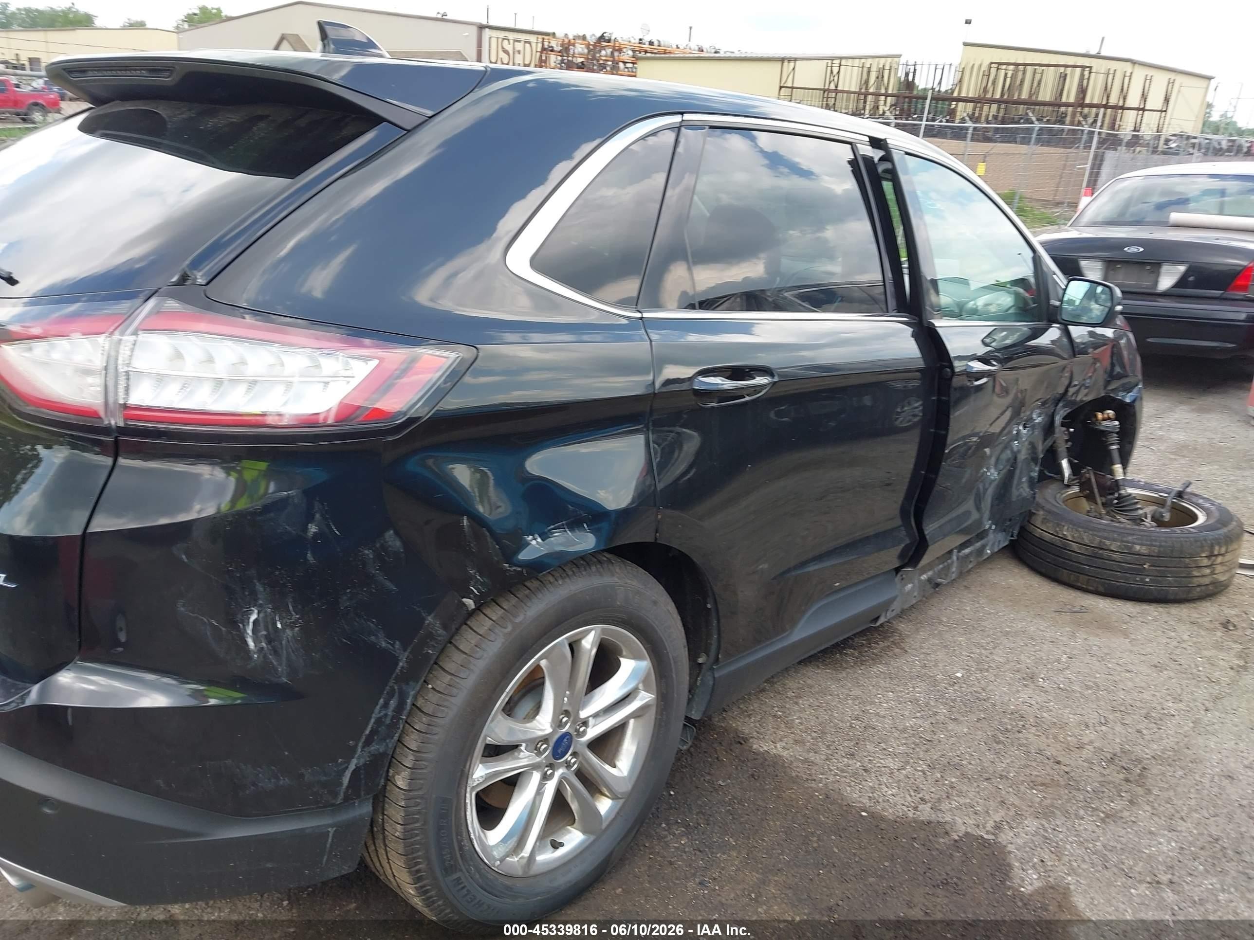 2015 Ford Edge Sel Black vin: 2FMTK3J84FBB72385